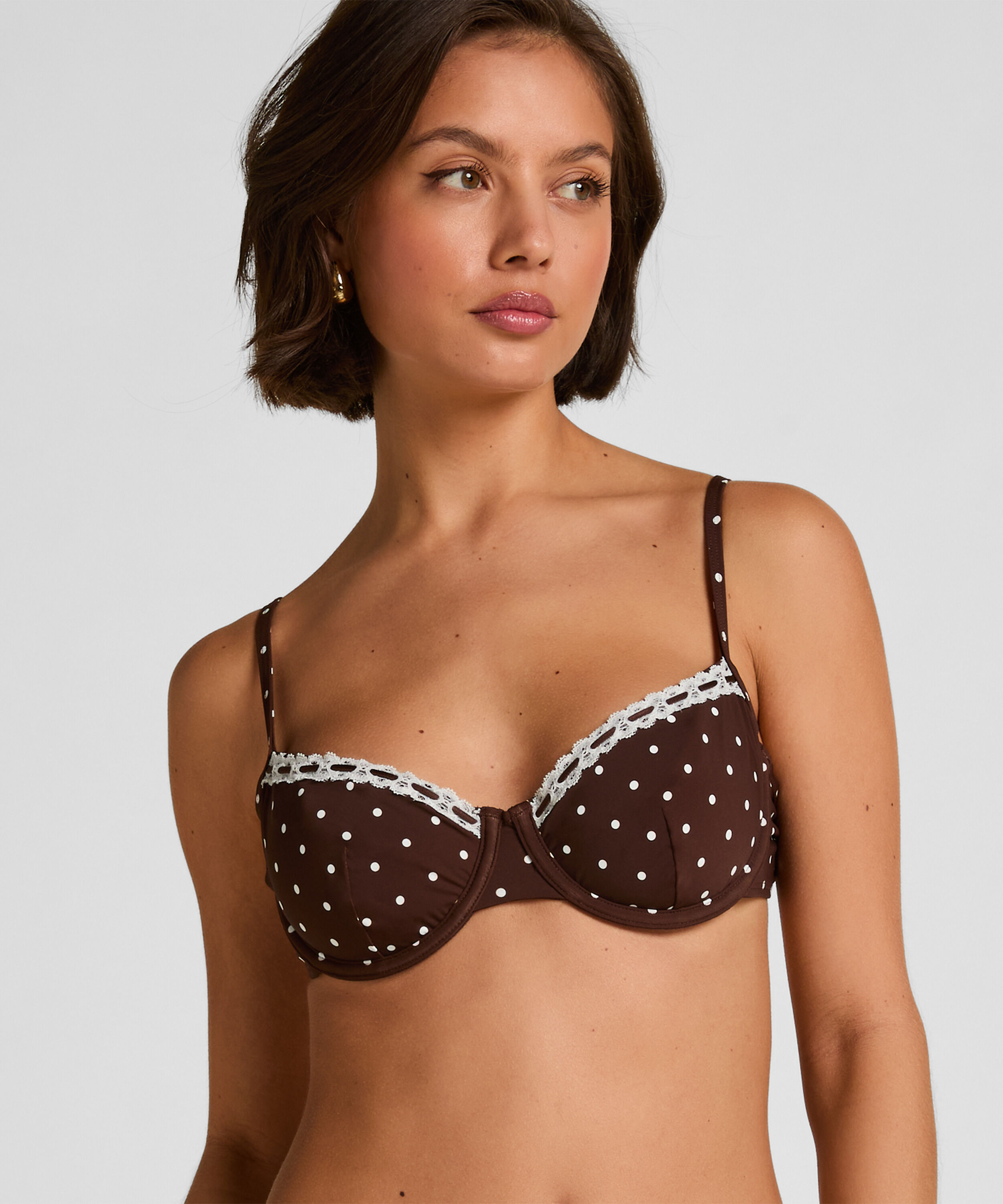 Nicht Gepolstertes Bügel-Bikini-Oberteil Algarve, Braun Nicht Gepolstertes Bügel-Bikini-Oberteil Algarve, Braun