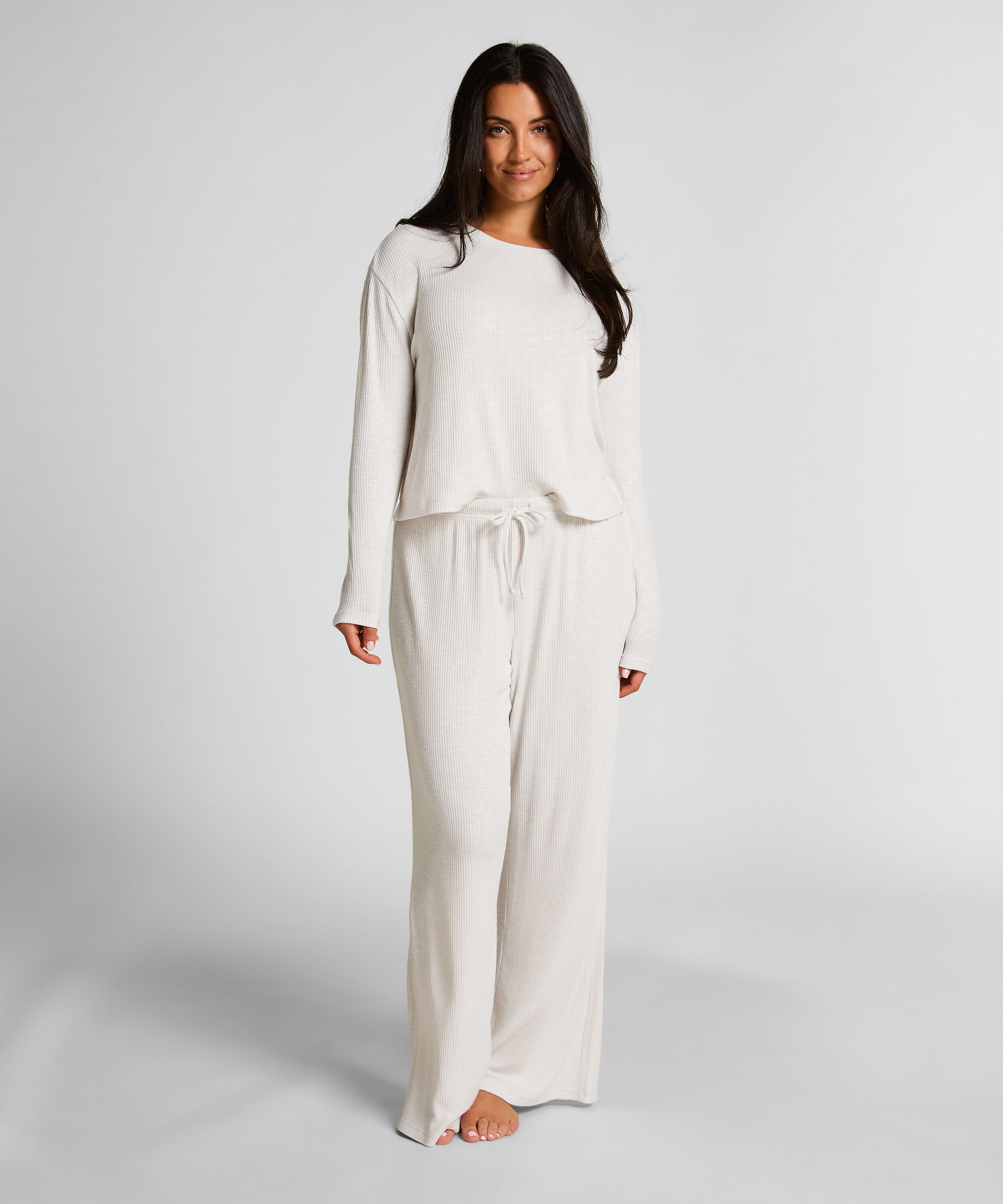 Pyjamahosen Pointelle, Beige