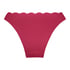 Bikini Slip mit hohem Beinausschnitt Scallop, Rose