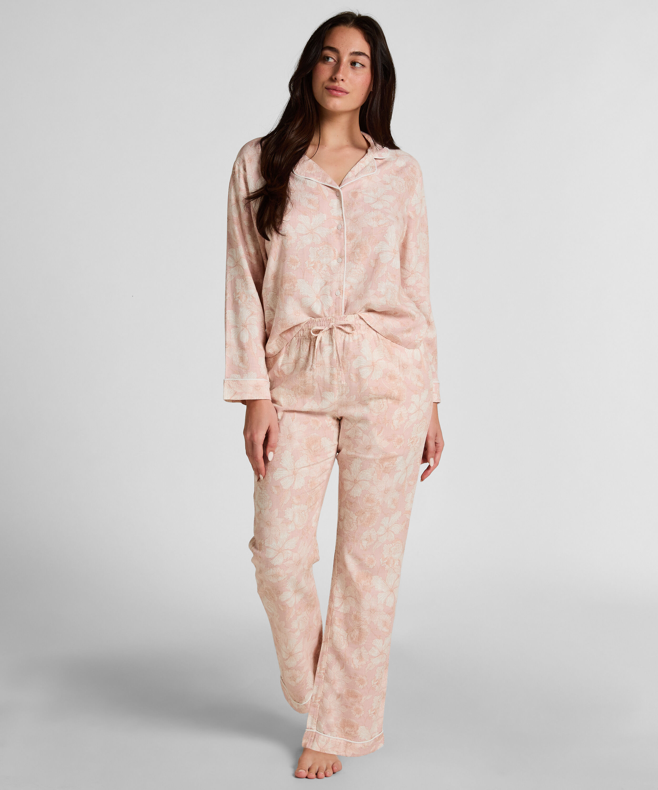 Flower Linen Hose, Rose Flower Linen Hose, Rose
