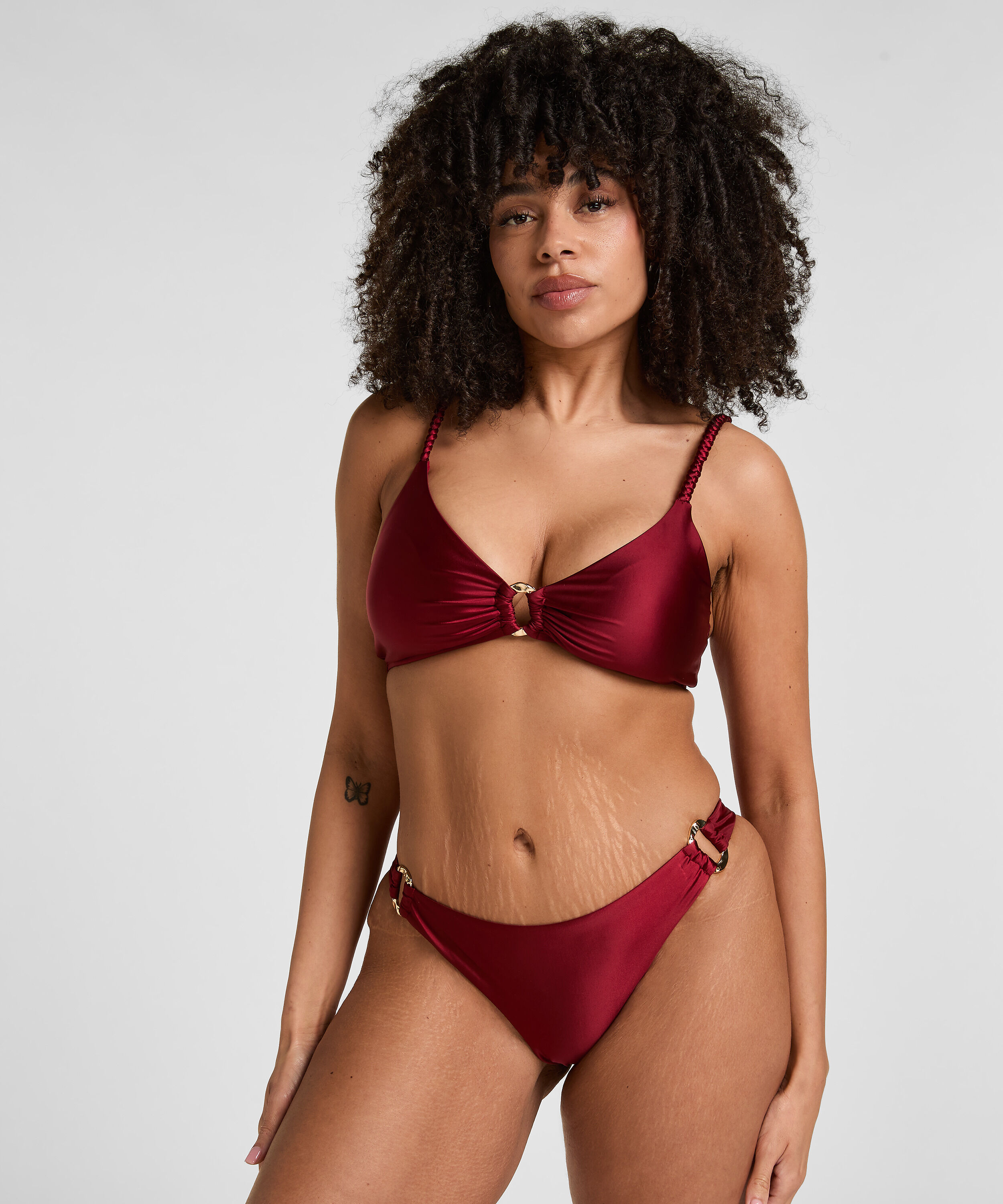 Highleg Bikinihose Bari, Rot