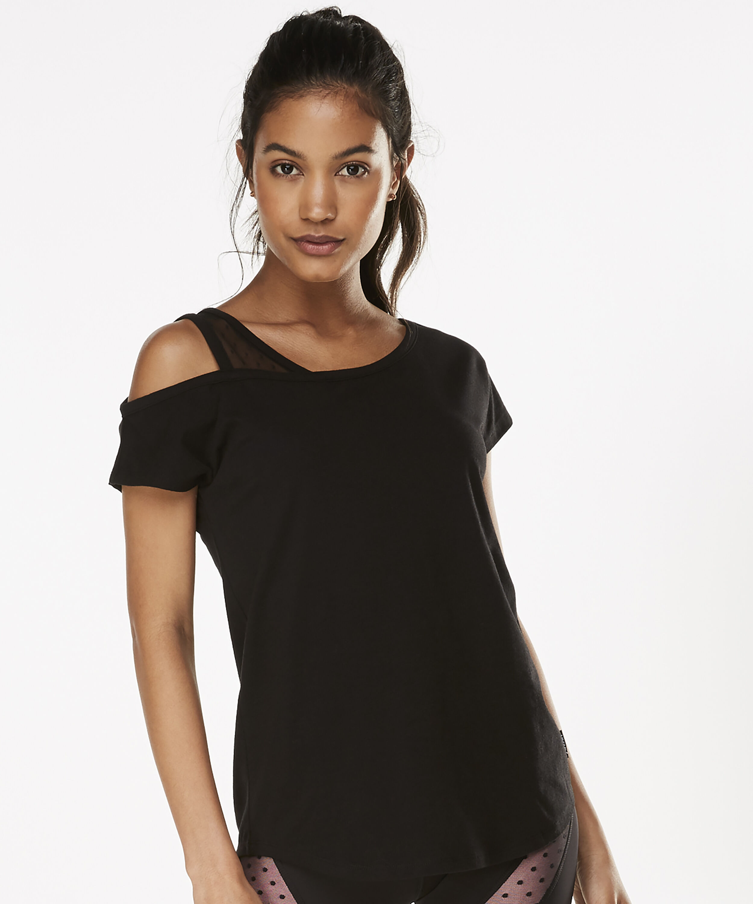 HKMX Kurzarm-Sport-Shirt Branded, Schwarz HKMX Kurzarm-Sport-Shirt Branded, Schwarz