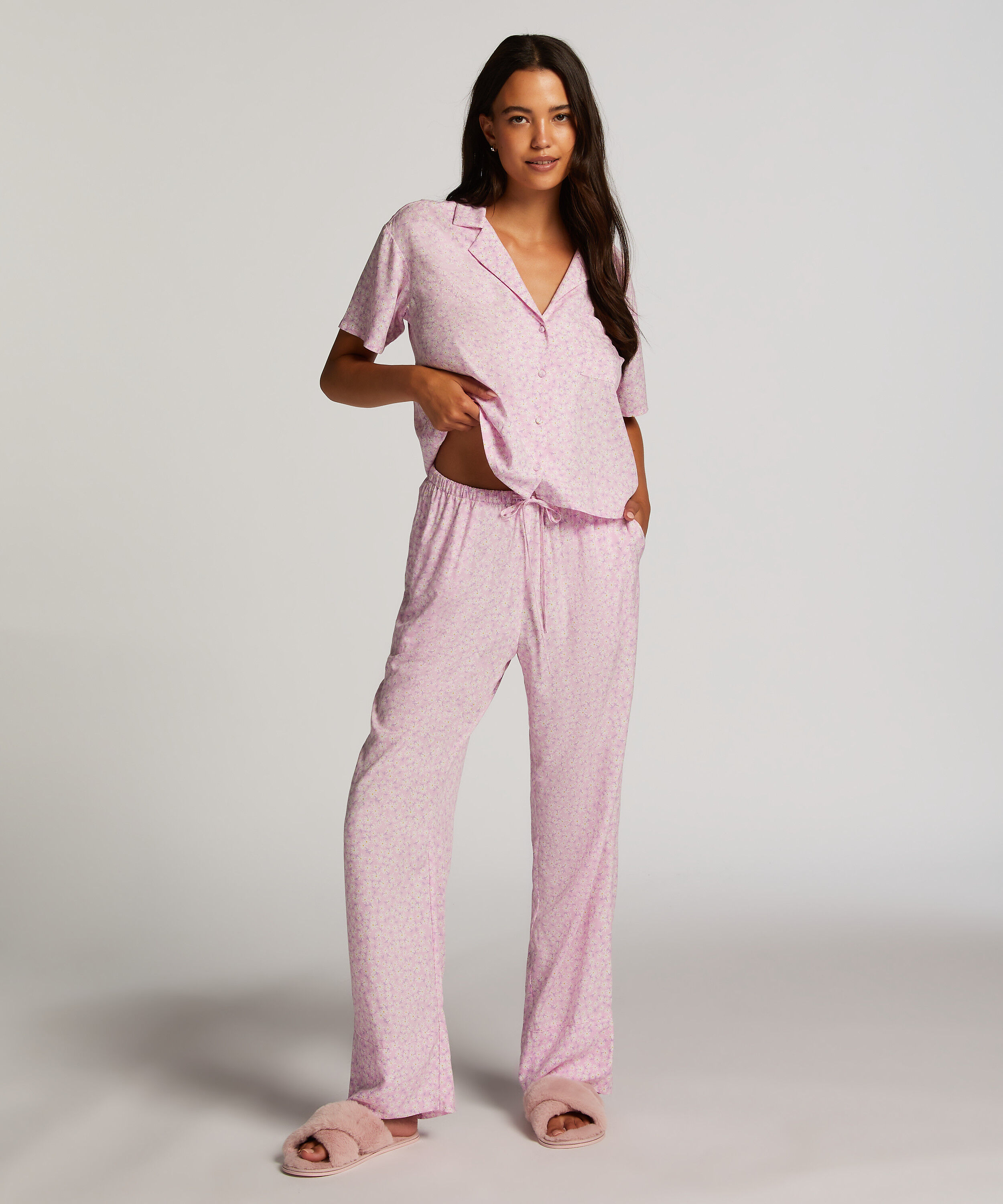 Pyjamahose Woven Springbreakers, Rose