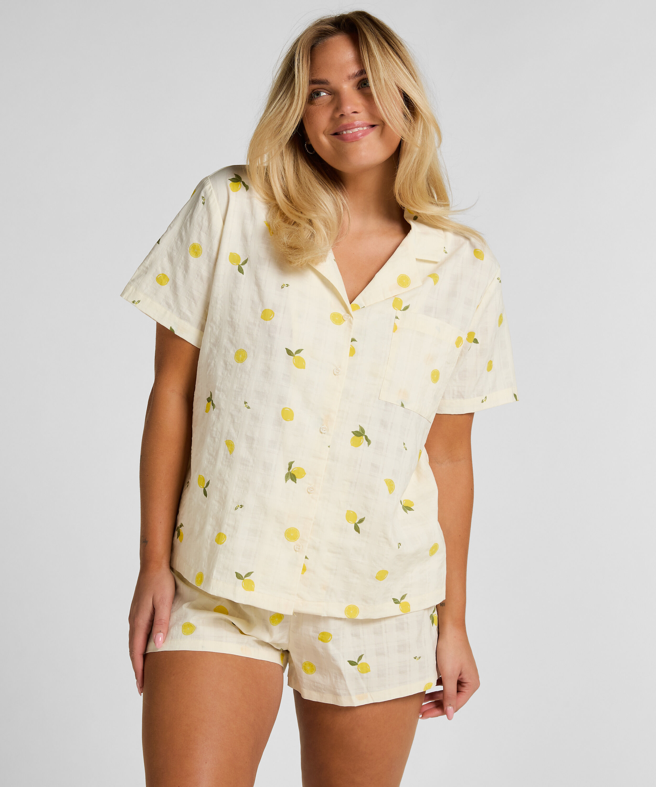 Zitronen Pyjamajacke