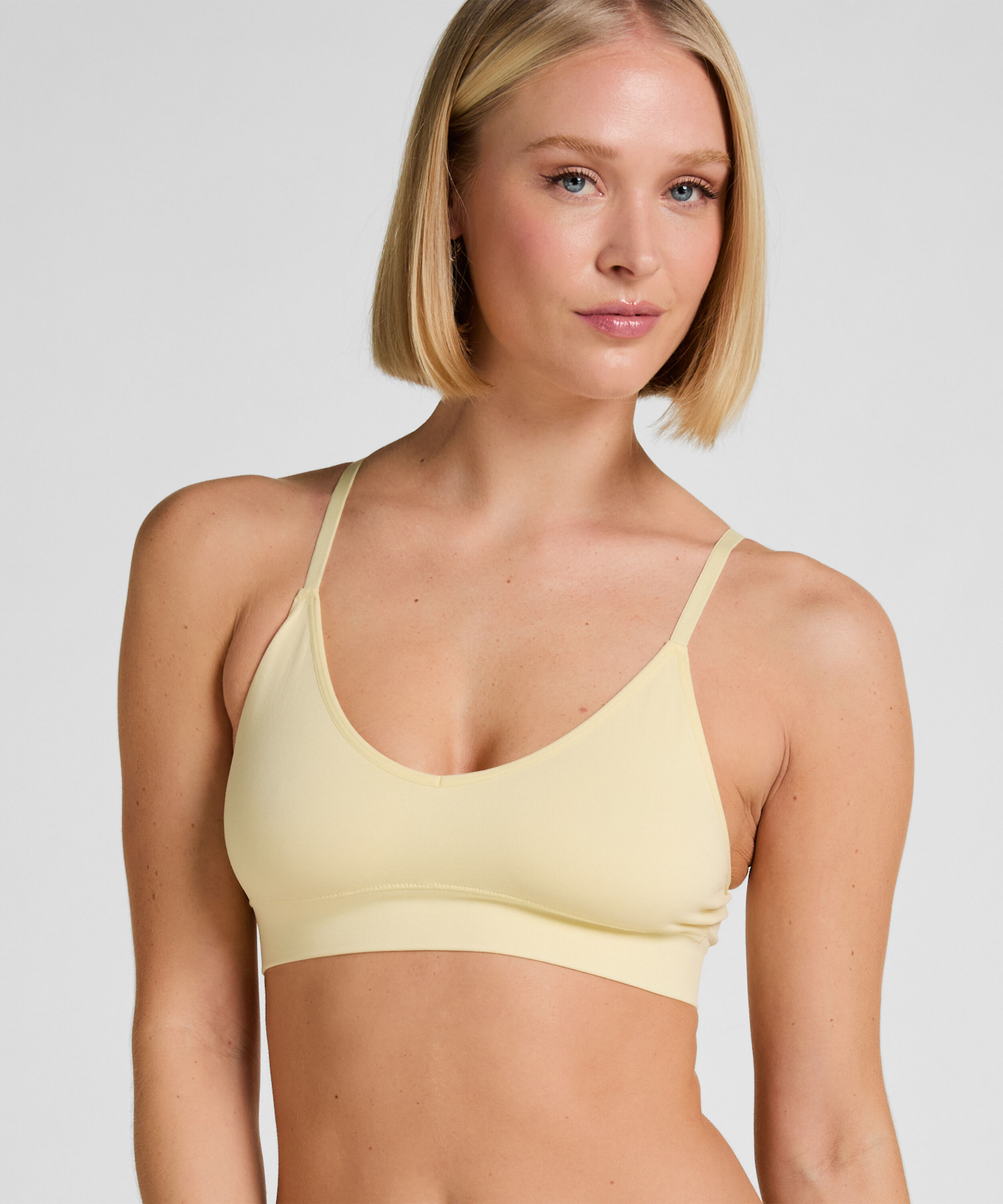 Triangel-Bralette Dide, Gelb