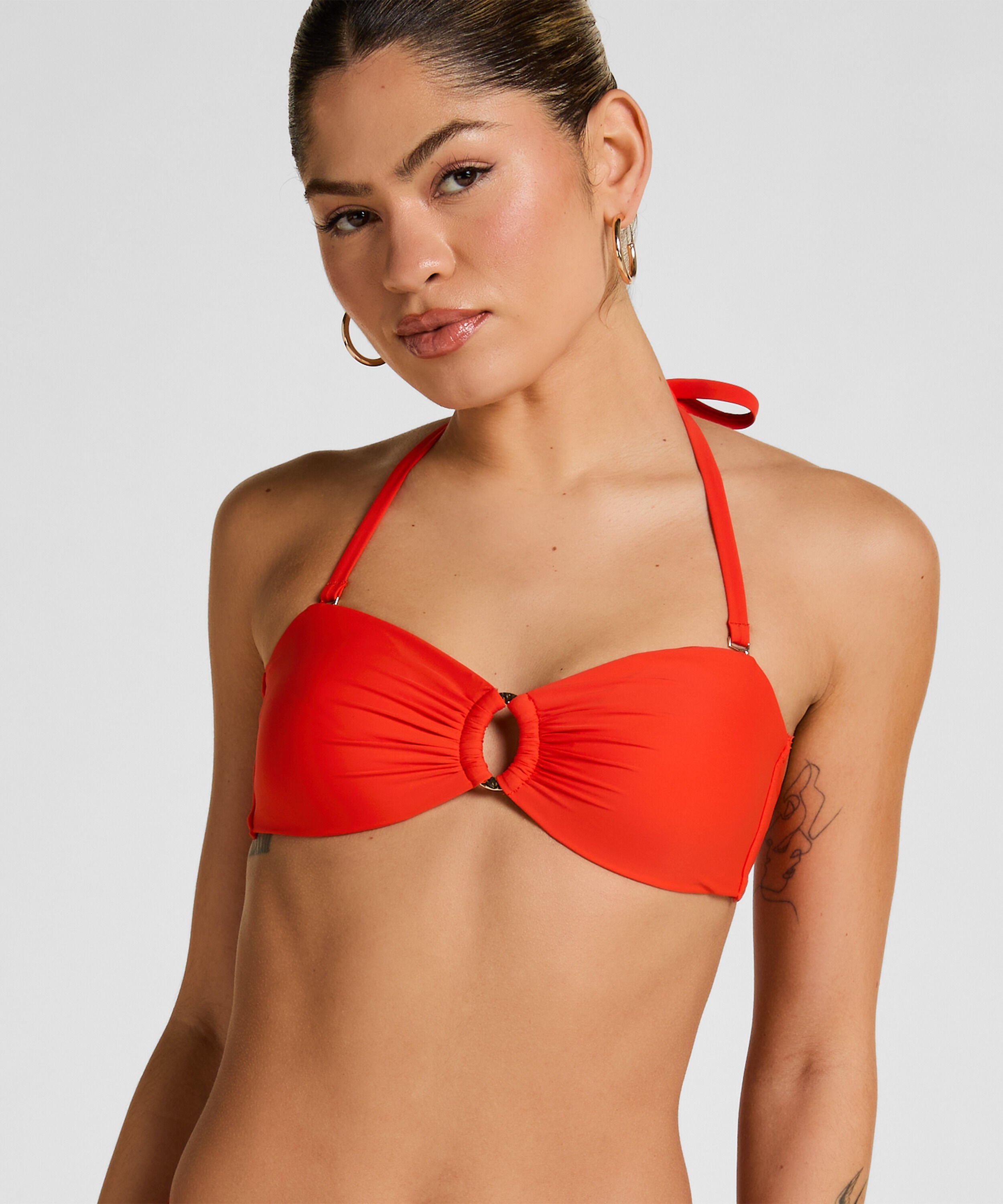 Luxus Bandeau Bikini-Top, Rot Luxus Bandeau Bikini-Top, Rot