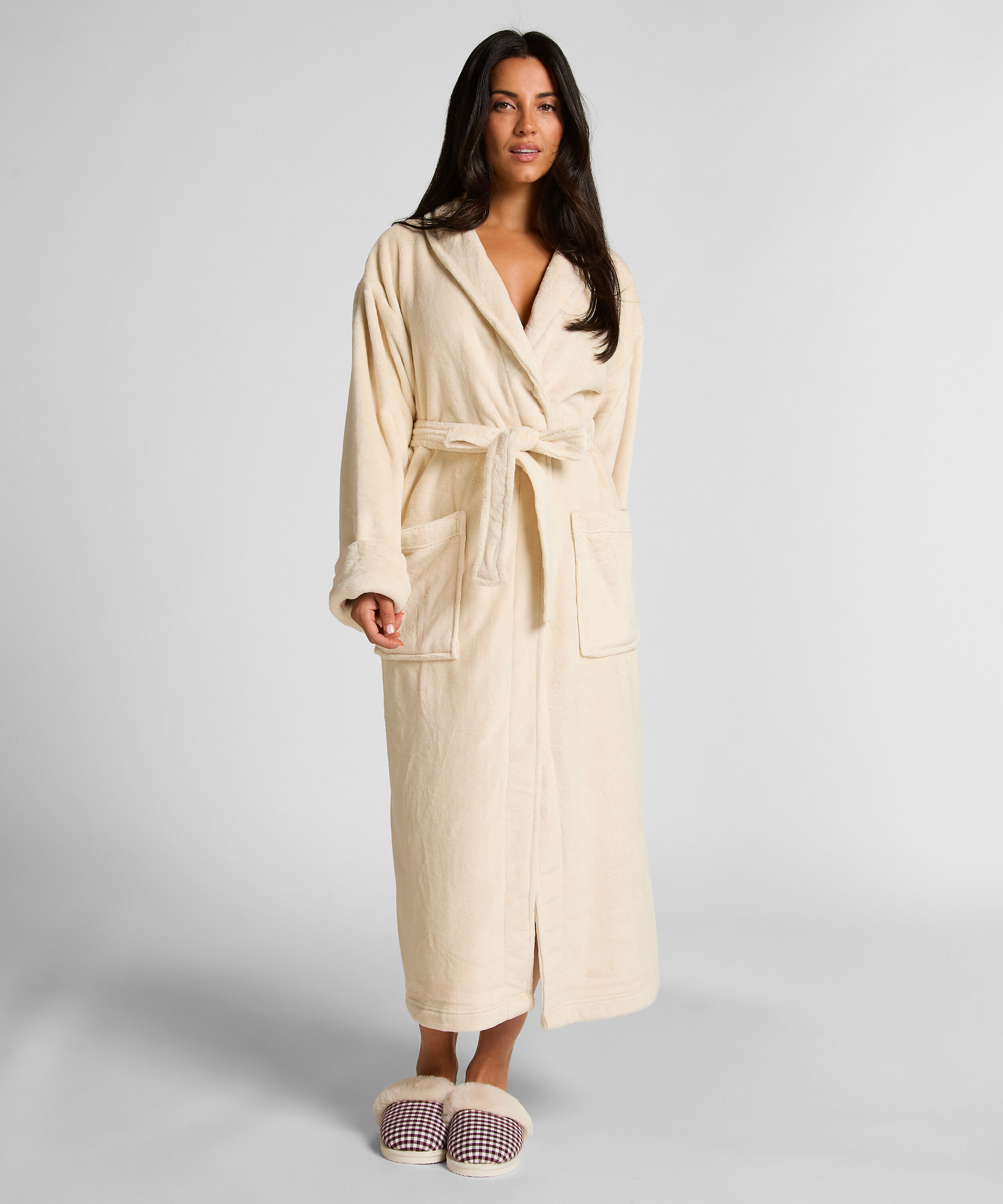 Weicher Fleece-Bademantel