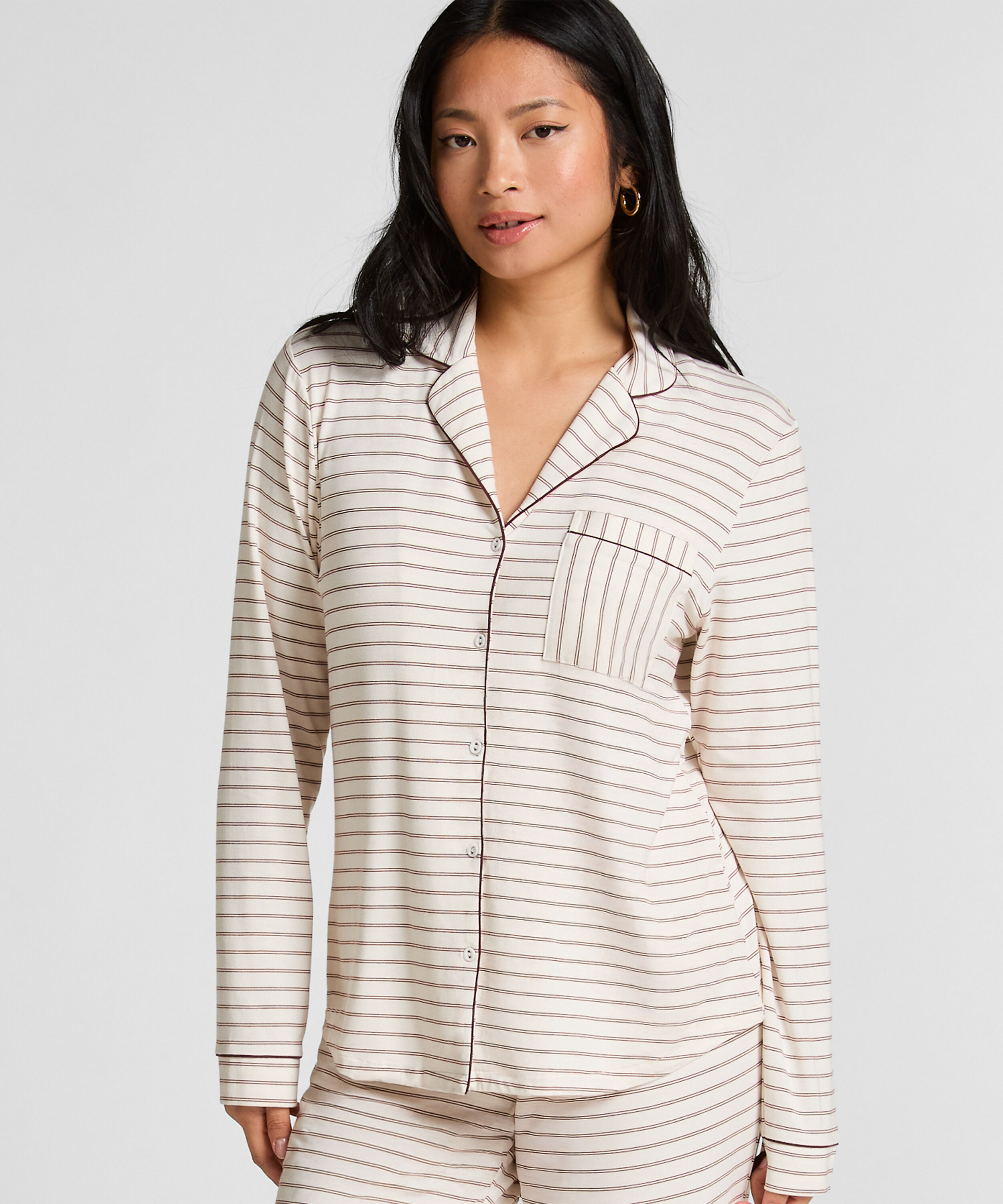 Langärmelige Jersey-Jacke Essential, Weiß