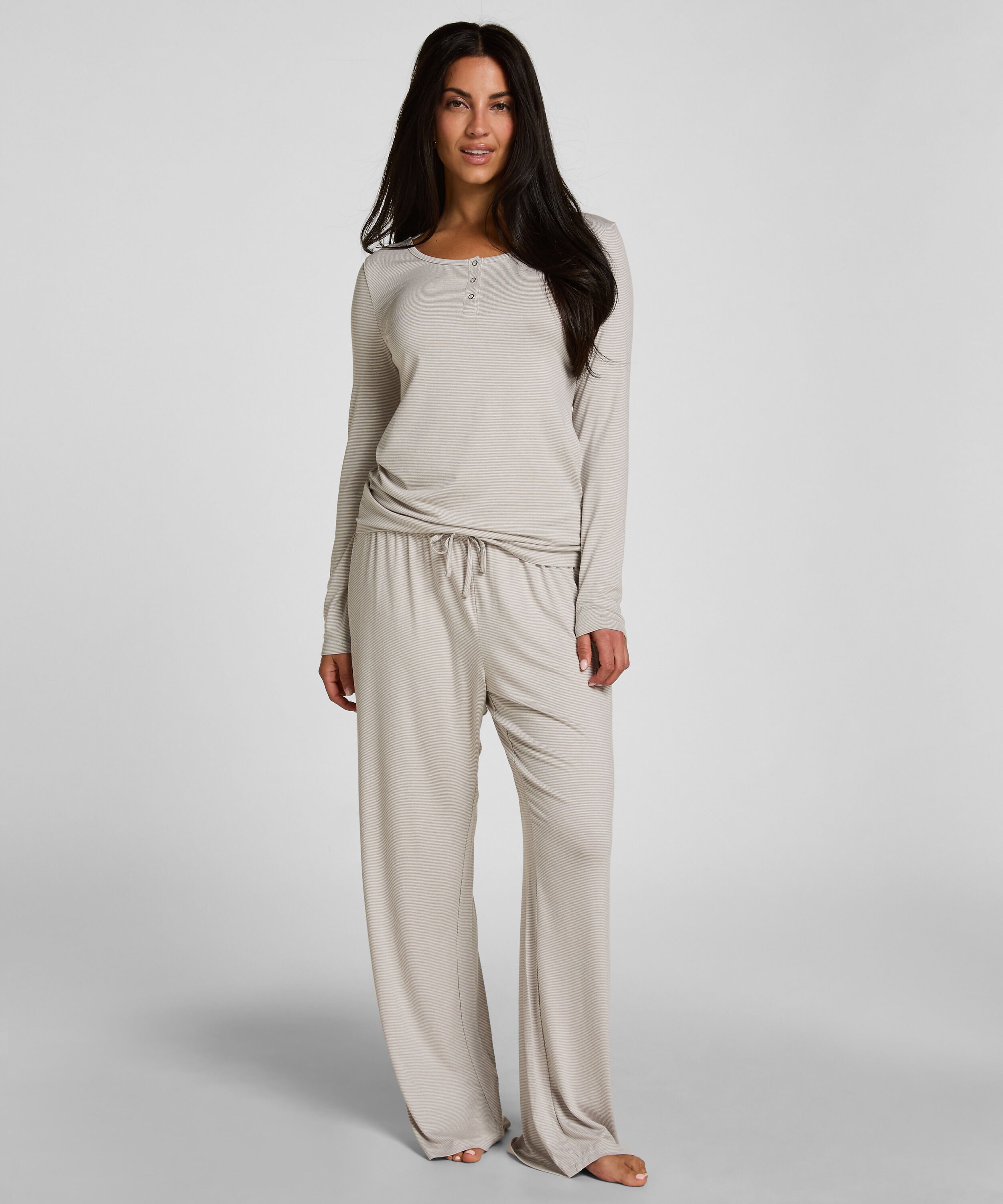 Pyjamahose Gestreift Jersey