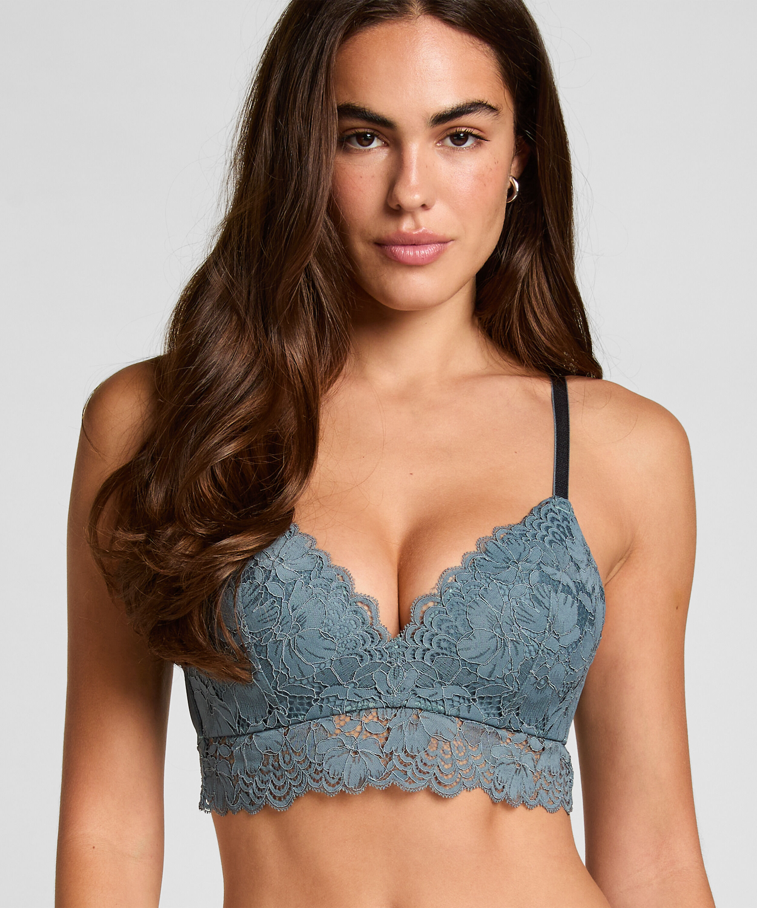 Gepolsterter bügelloser BH Andrea, Blau Gepolsterter bügelloser BH Andrea, Blau