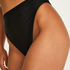 Hoch ausgeschnittener Bikini-Slip Sicily, Schwarz