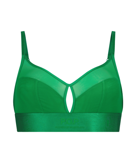 Bralette Mesh-Gewebe Flexing, grün
