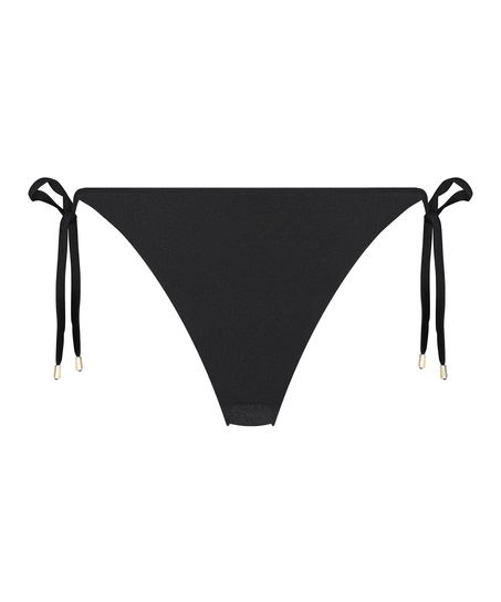 Bikini Slip mit hohem Beinausschnitt Yucatan, Schwarz