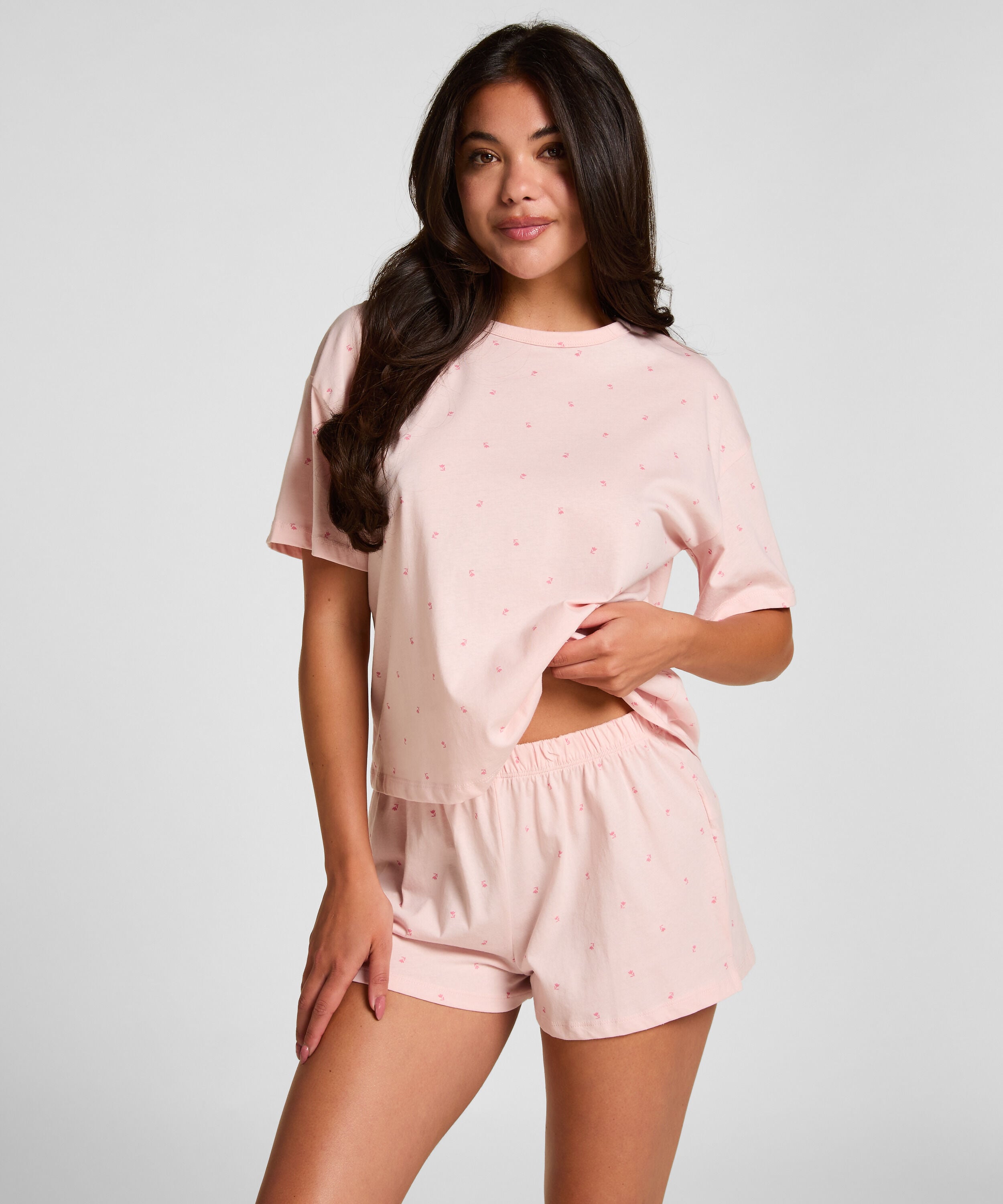 Pyjamaset Baumwoll, Rose