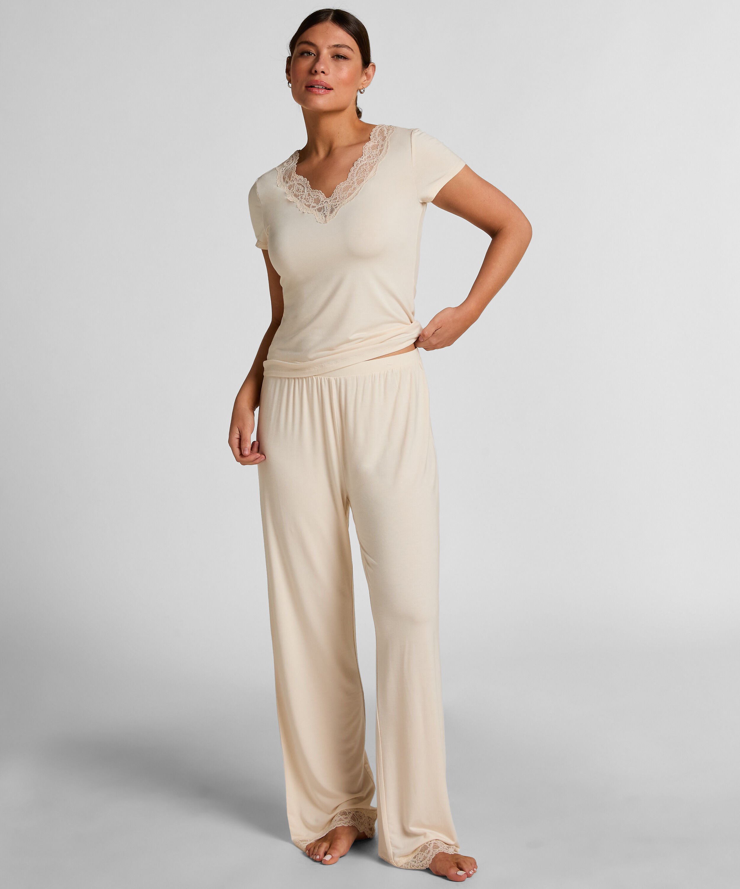 Pyjamaset Nana, Weiß