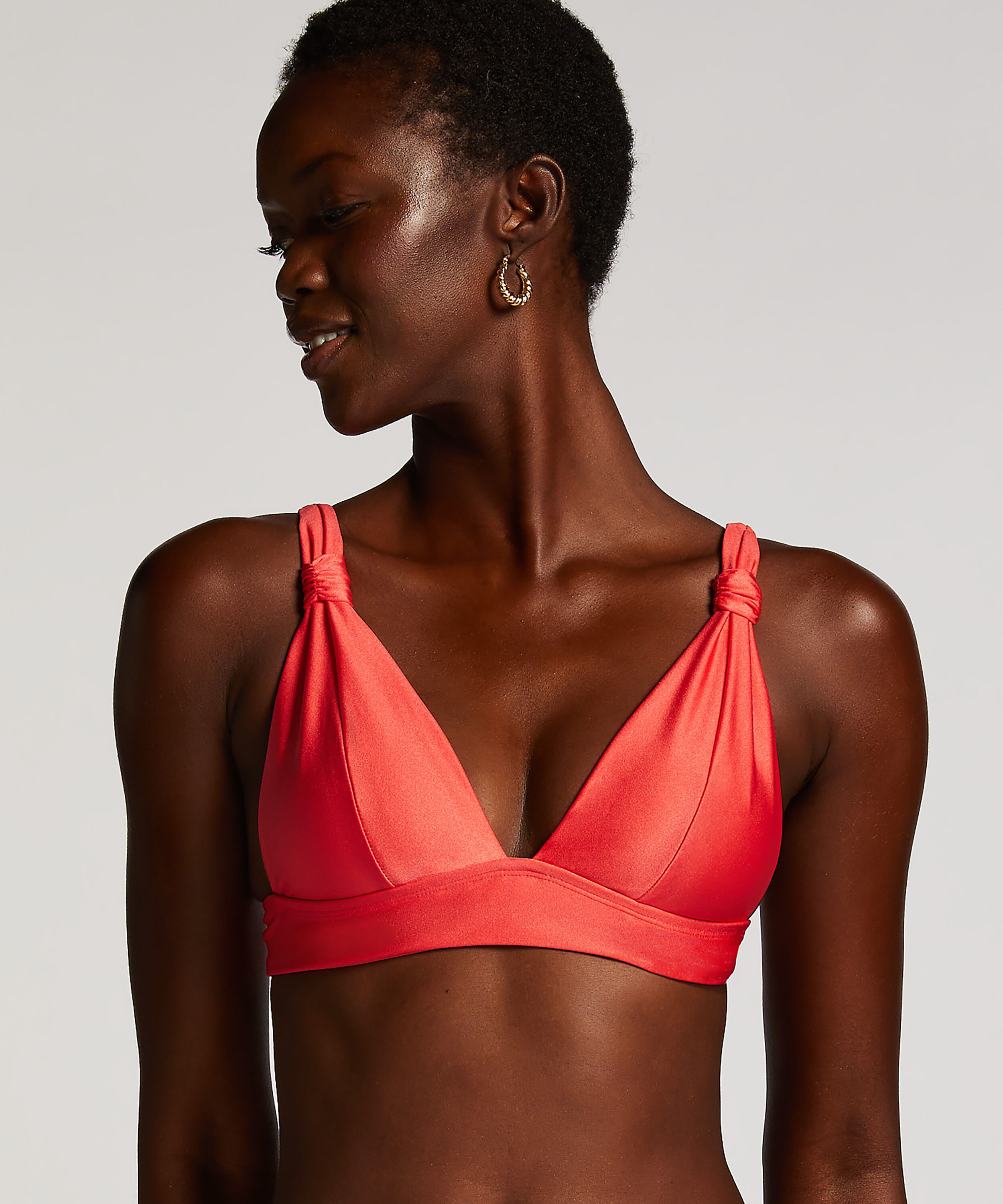 Triangel-Bikini-Top Luxe, Rot Triangel-Bikini-Top Luxe, Rot
