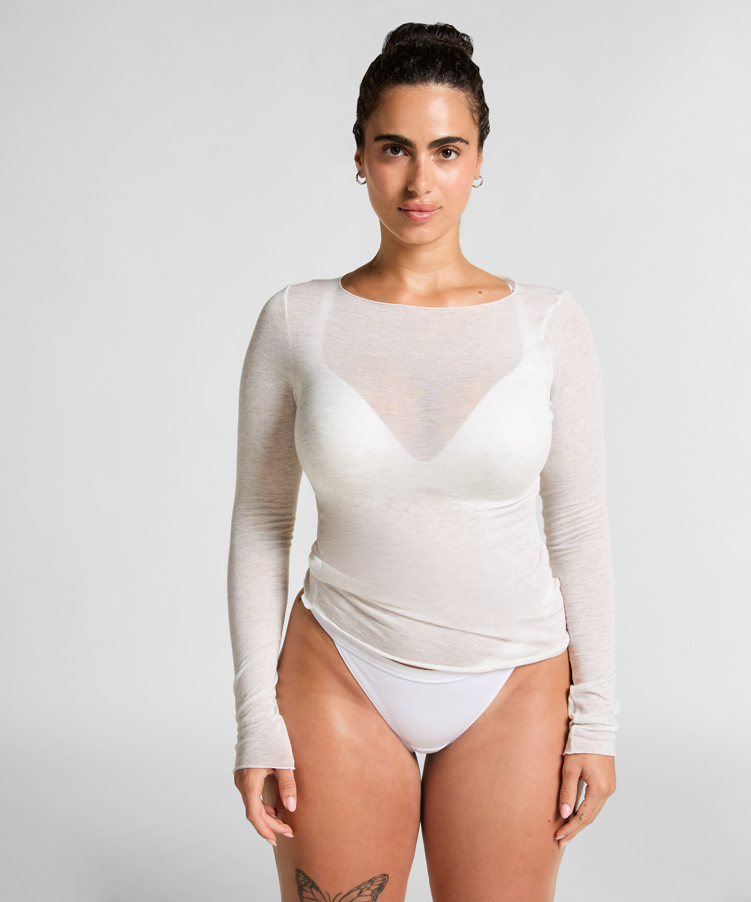 super soft Shirt aus Kaschmir-Mix mit U-Boot-Ausschnitt