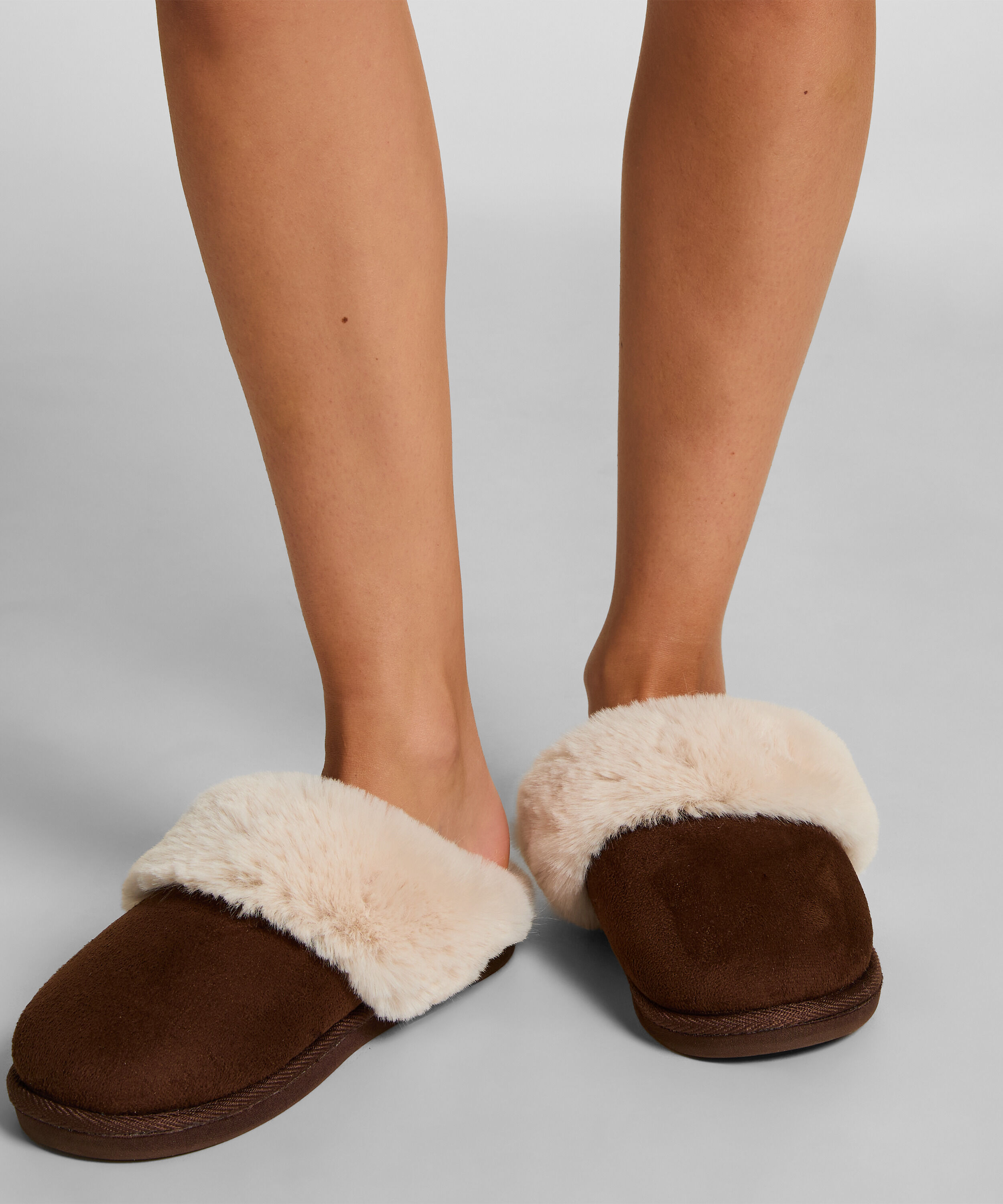 Mules aus Kunstfell Betty, Braun