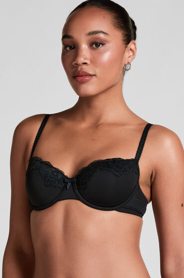 Hunkemöller Vorgeformter Bügel-BH Secret Lace Schwarz