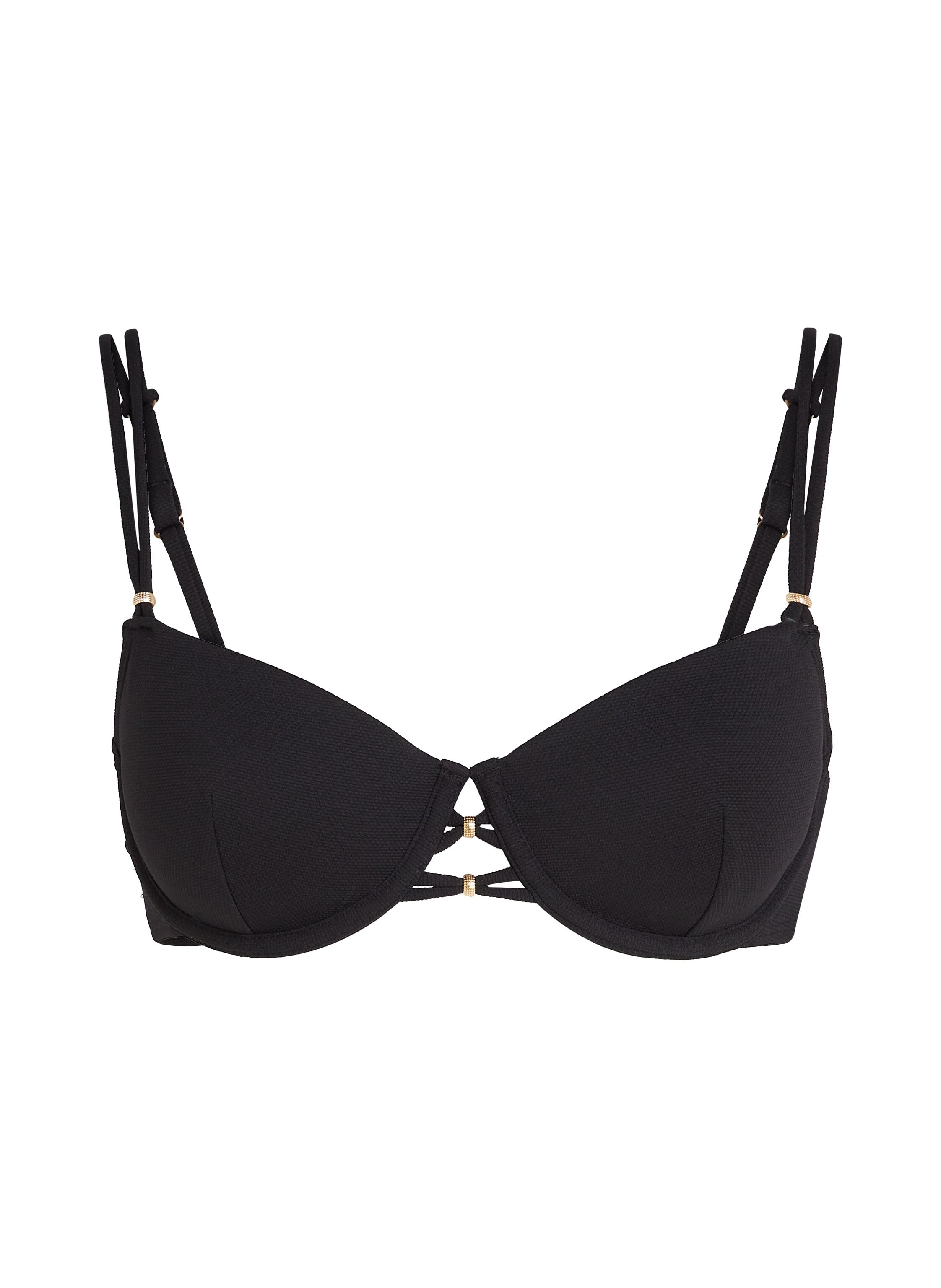 Bikini-Oberteil Holbox, Schwarz