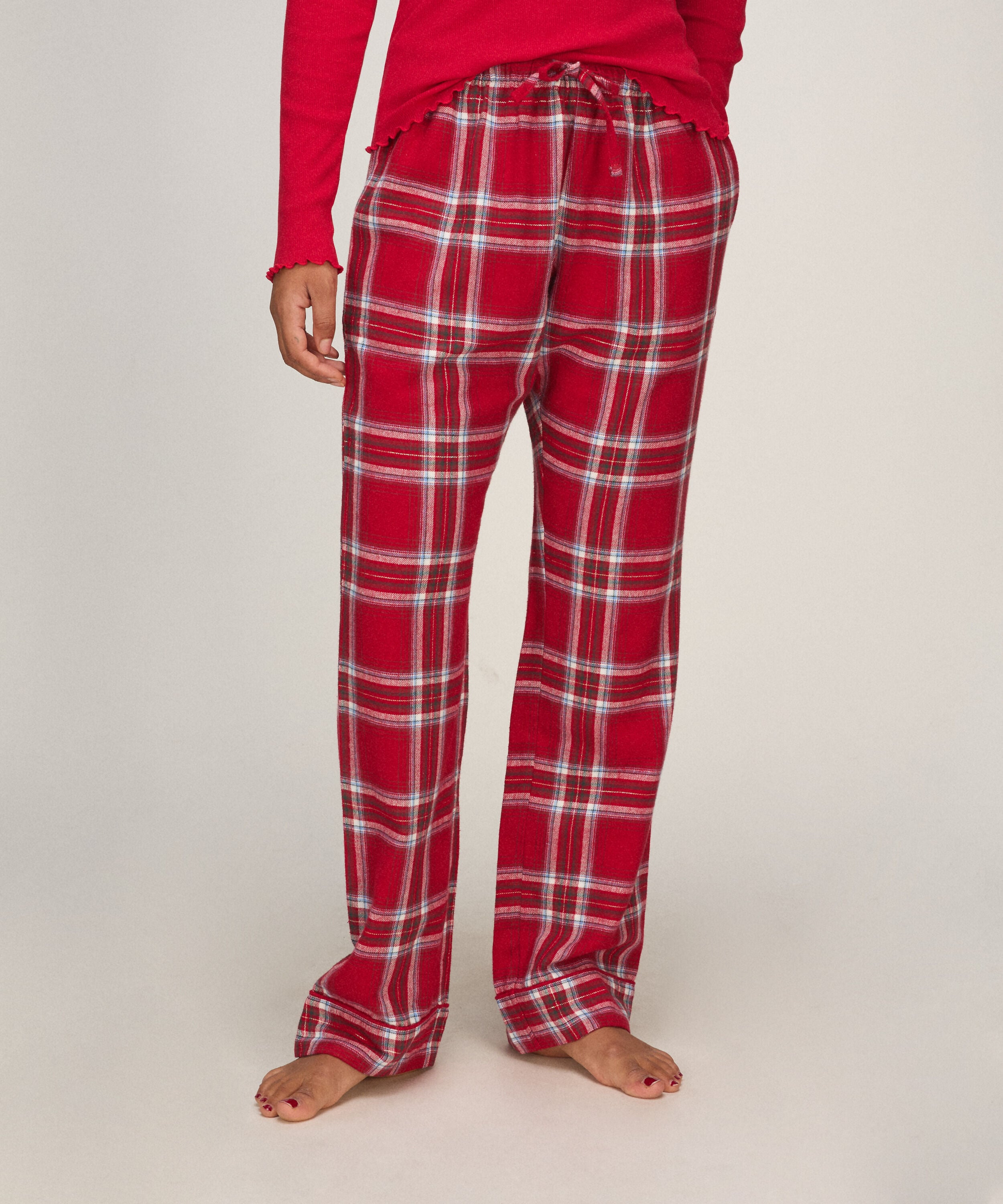 Tall Pyjamahose aus Flanell, Rot Tall Pyjamahose aus Flanell, Rot