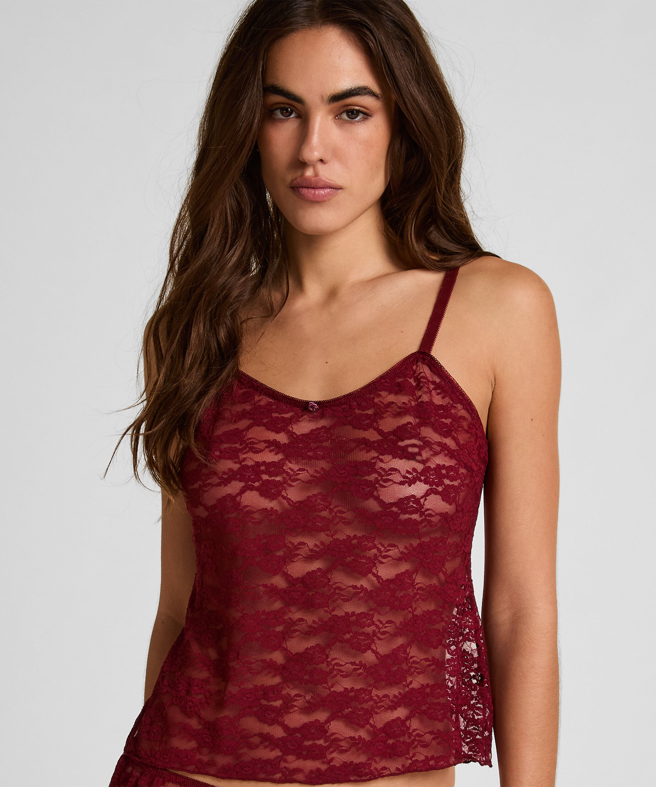 Cami aus Allover-Spitze, Rot Cami aus Allover-Spitze, Rot