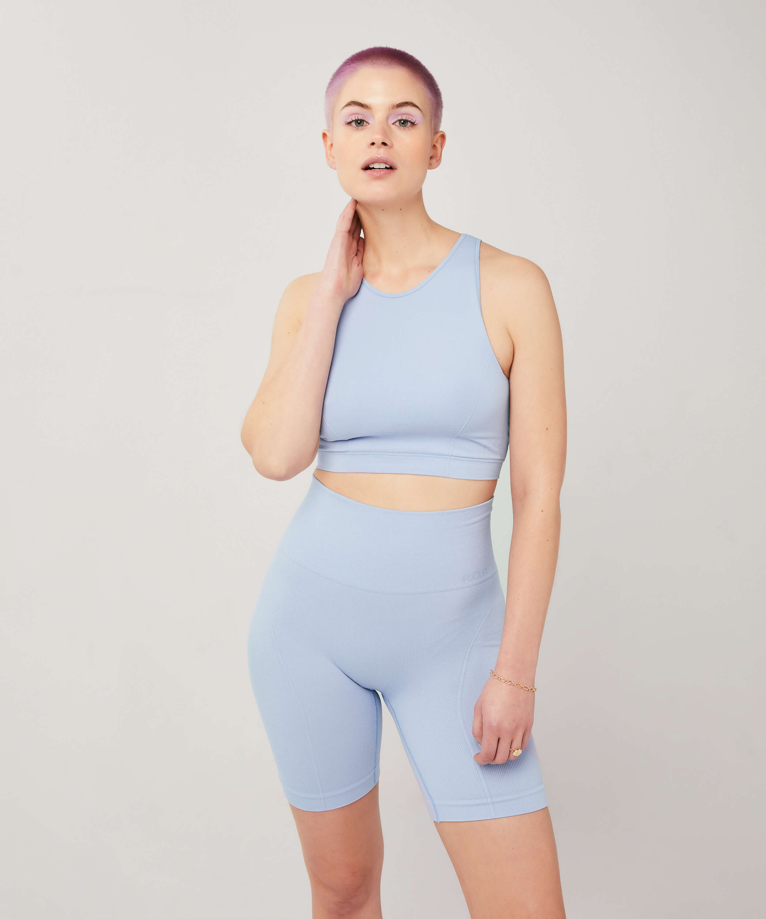 Crop Top Bae, Blau, main