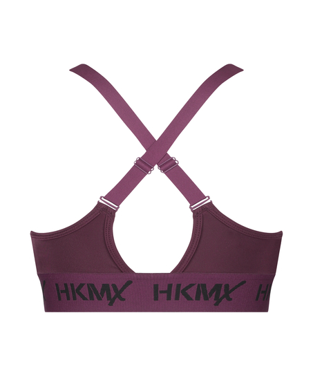 HKMX Sport-BH The Crop Logo Level 1, Lila