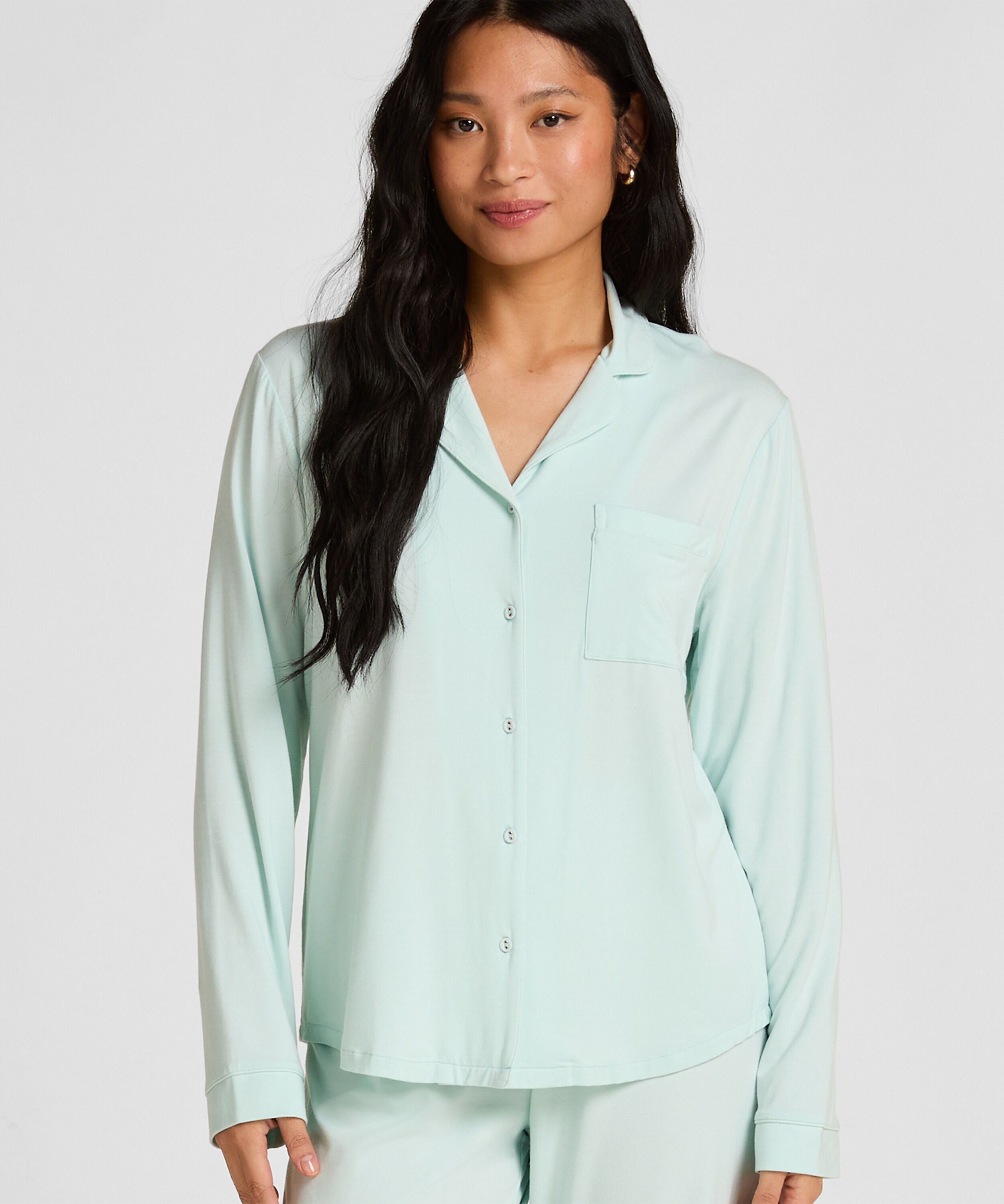 Langärmelige Jersey-Jacke Essential, Grün