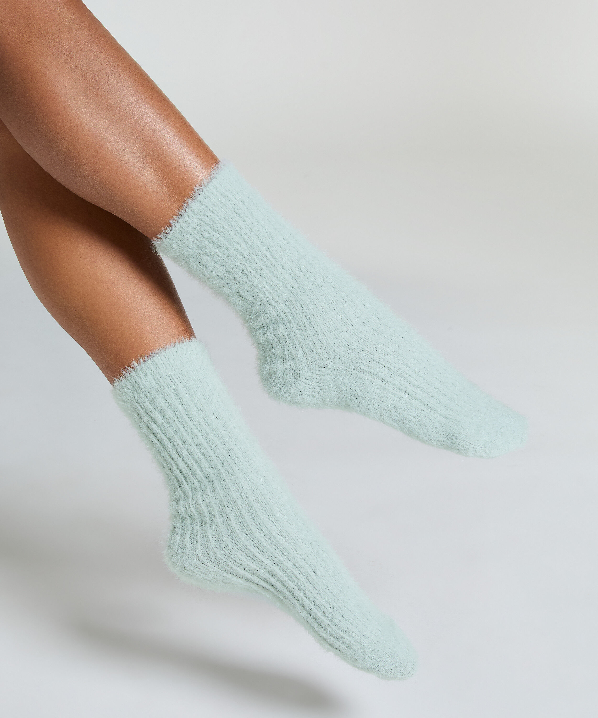 Liv flauschige Socken, Grün