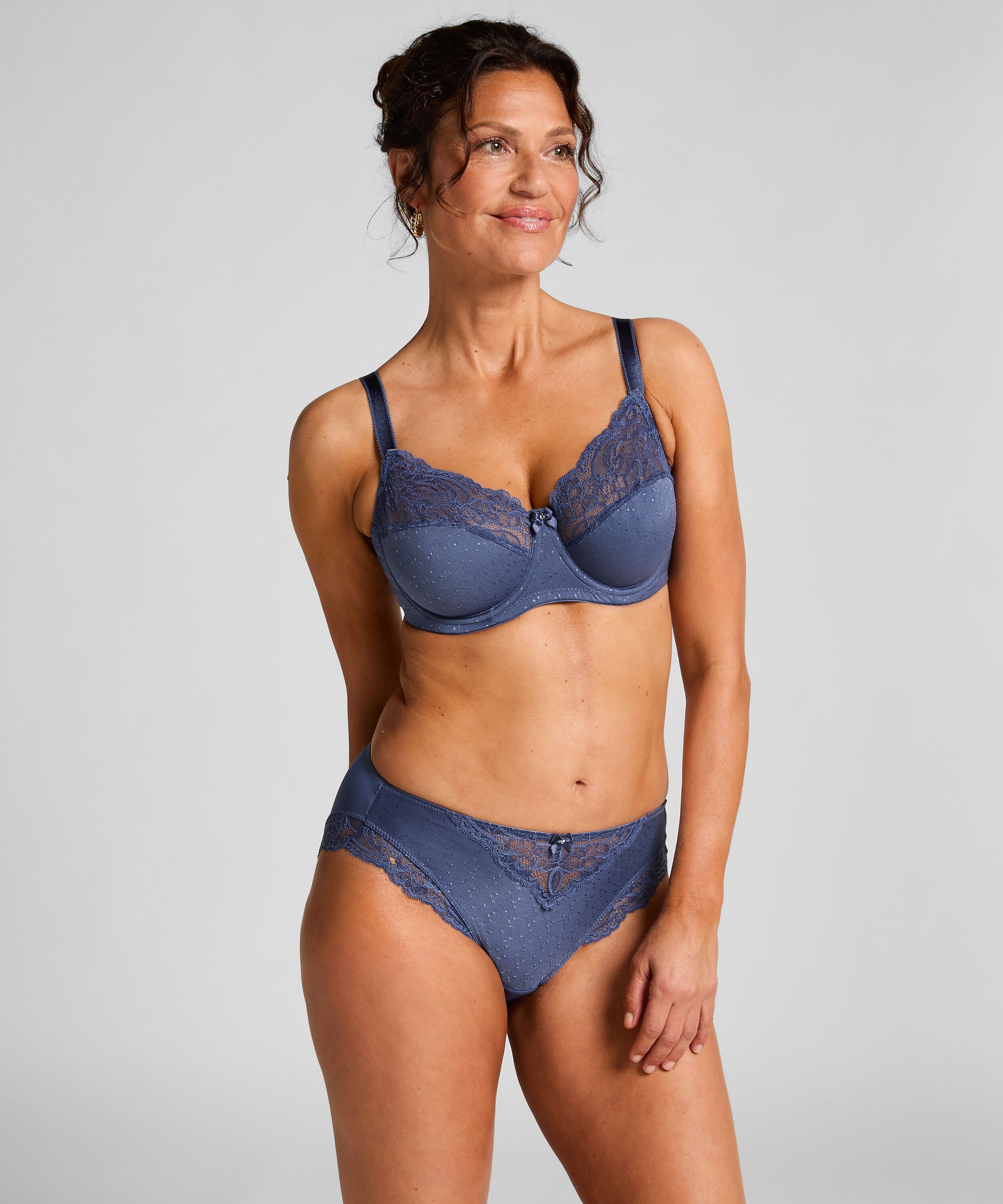 Hochsitzender Slip Sophie, Blau