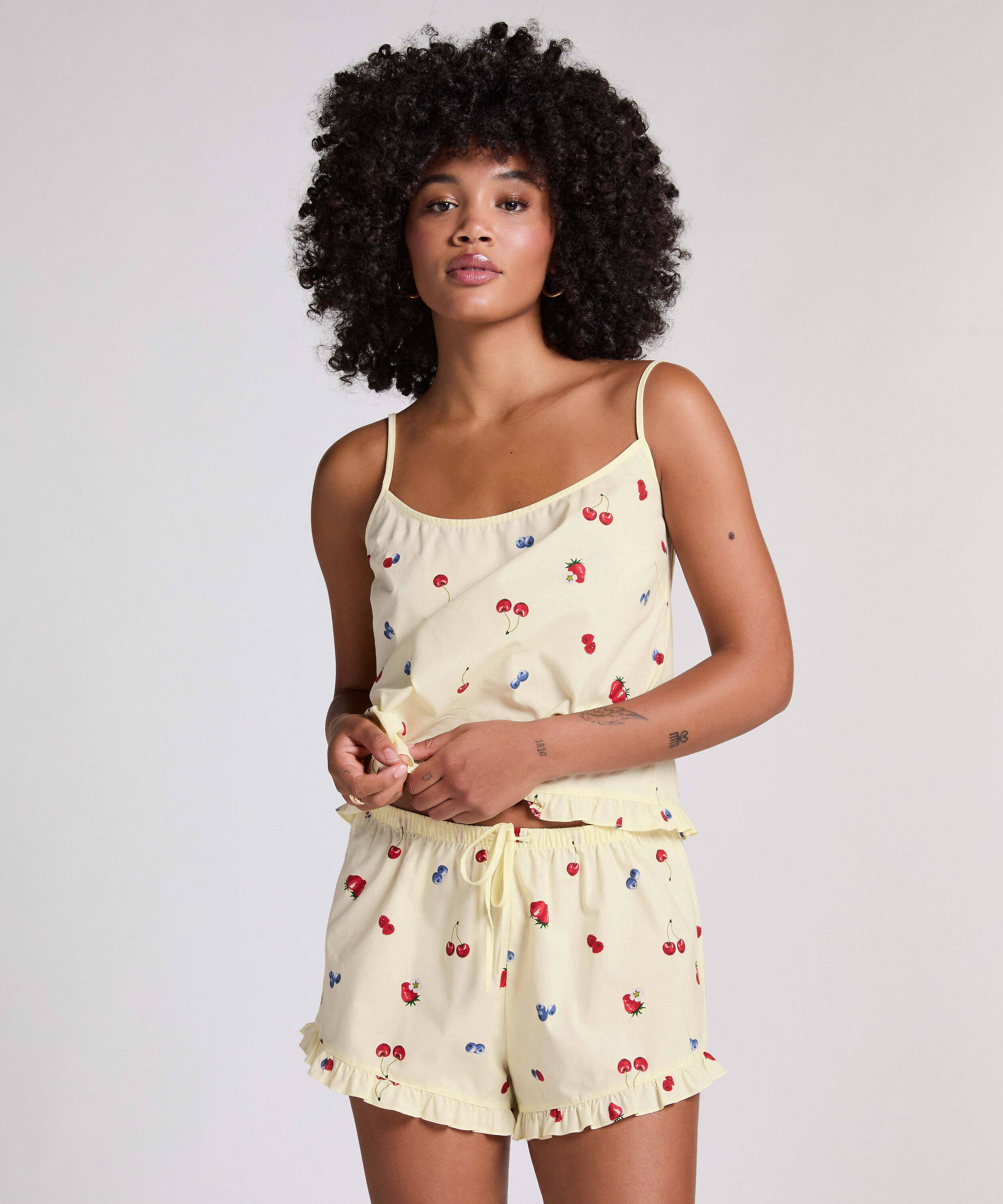 Gewebte Shorts, Gelb Gewebte Shorts, Gelb