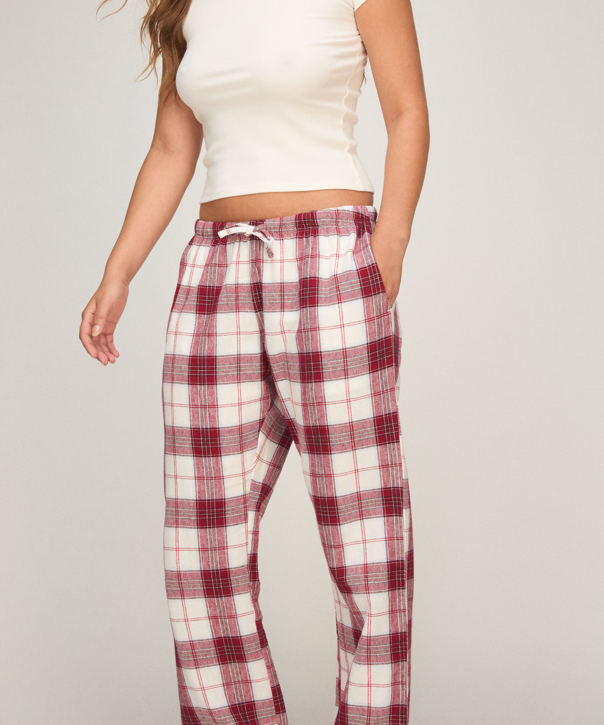 Pyjamahose aus Flanell