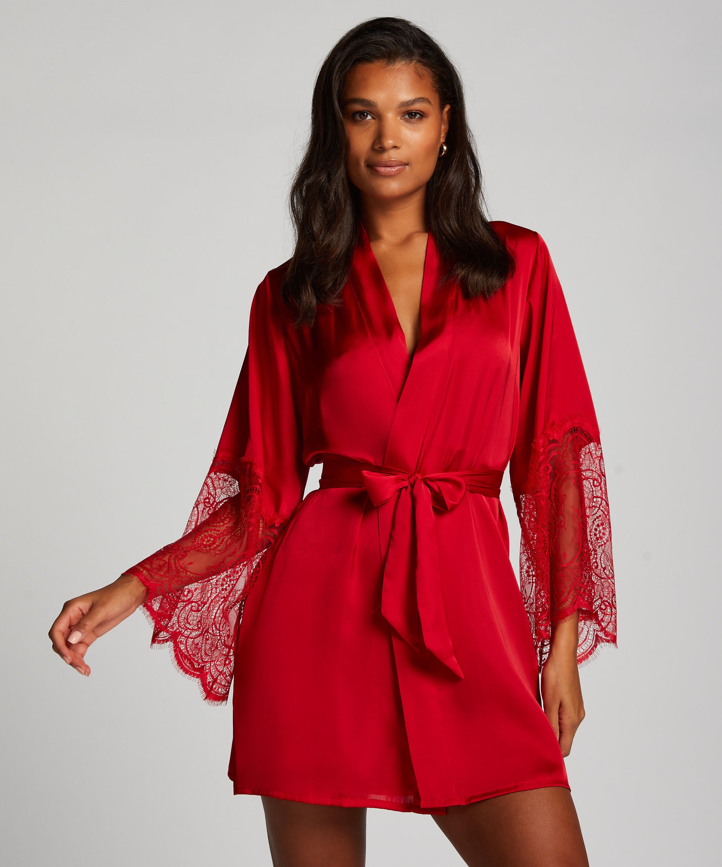 Kimono Satin, Rot