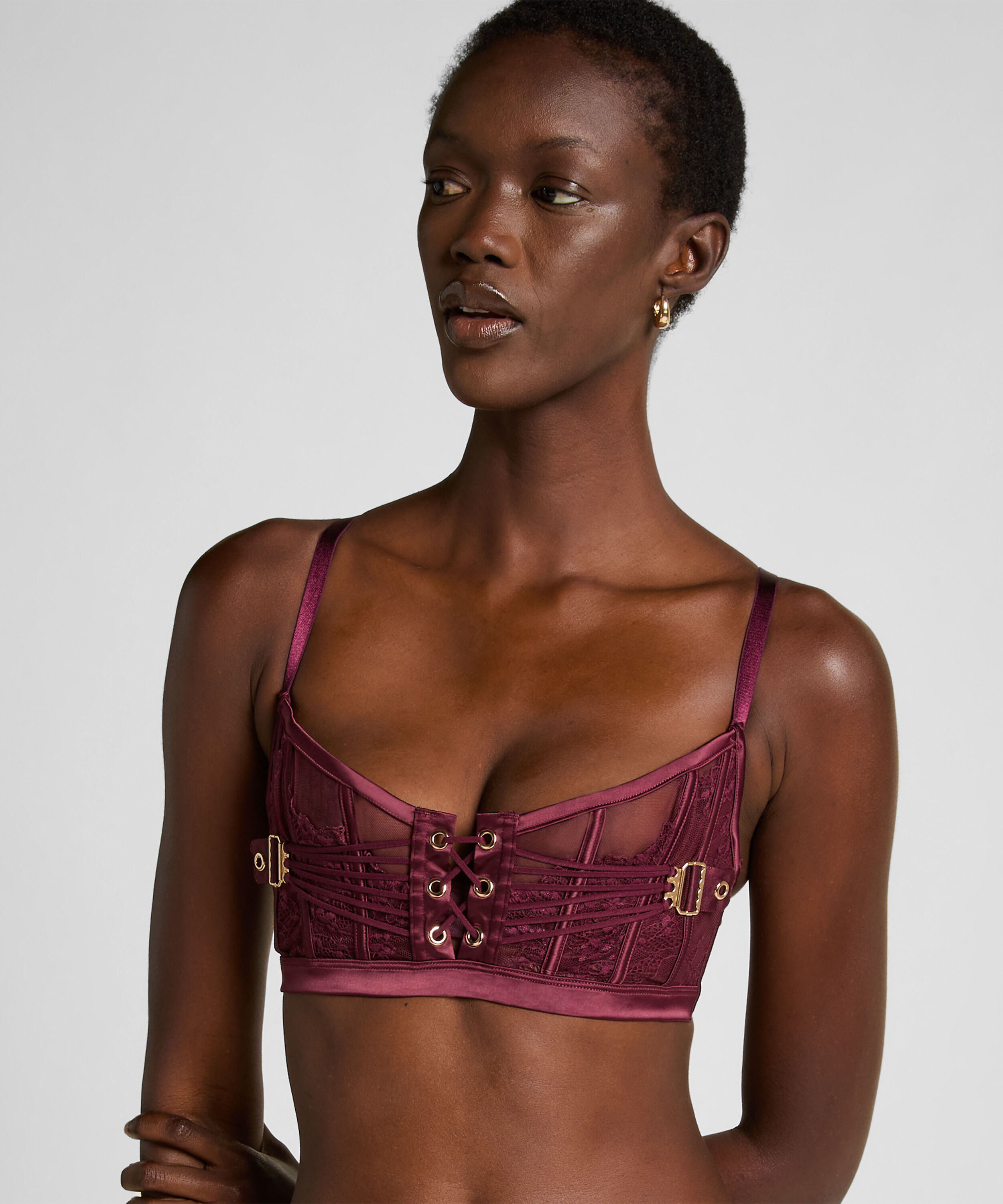 Avela Unwattierter Longline-BH, Rot Avela Unwattierter Longline-BH, Rot