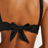 Triangle-Bikini-Top Luxe, Schwarz