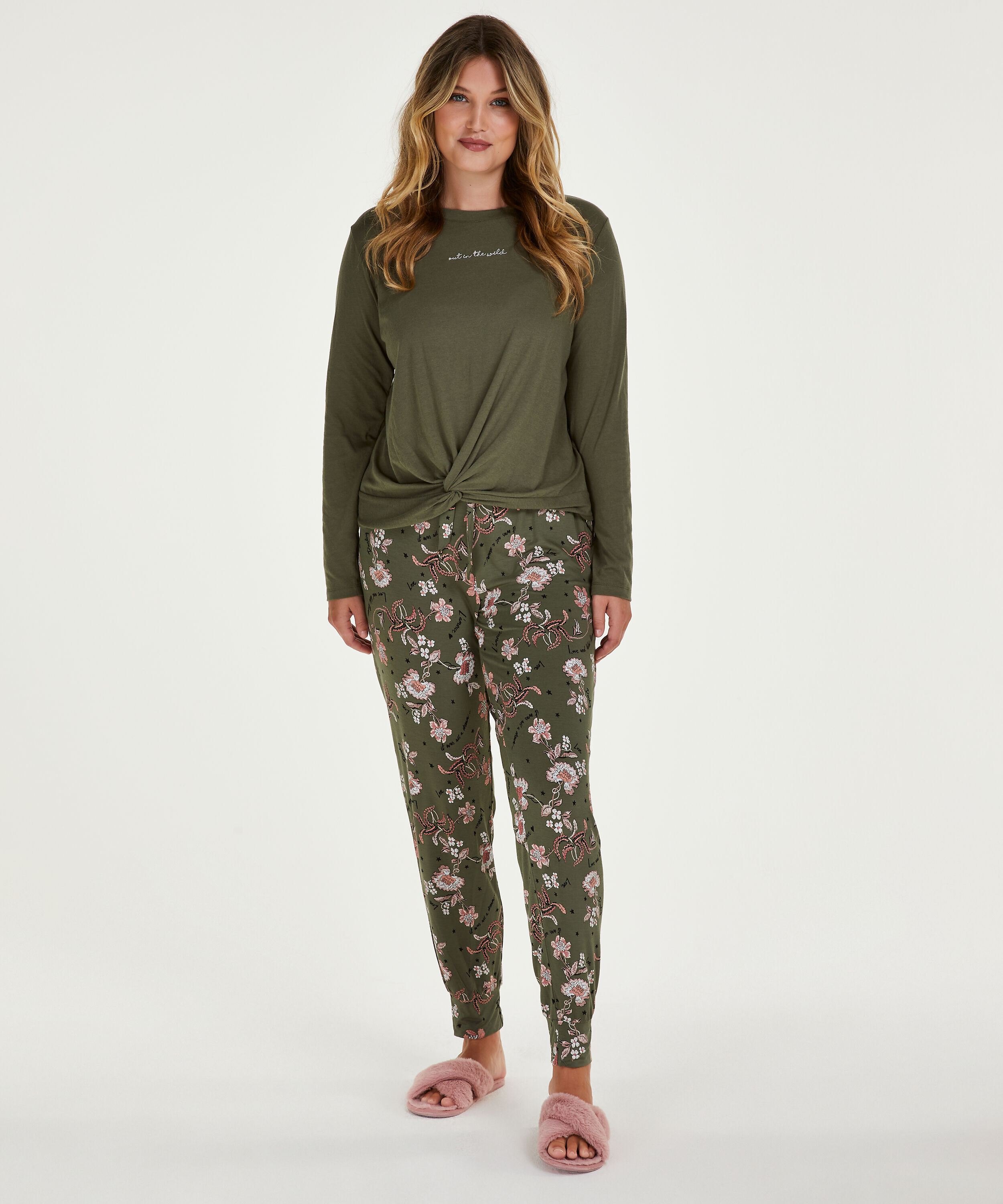 Langarm-Top Jersey Knot, gr&uuml;n