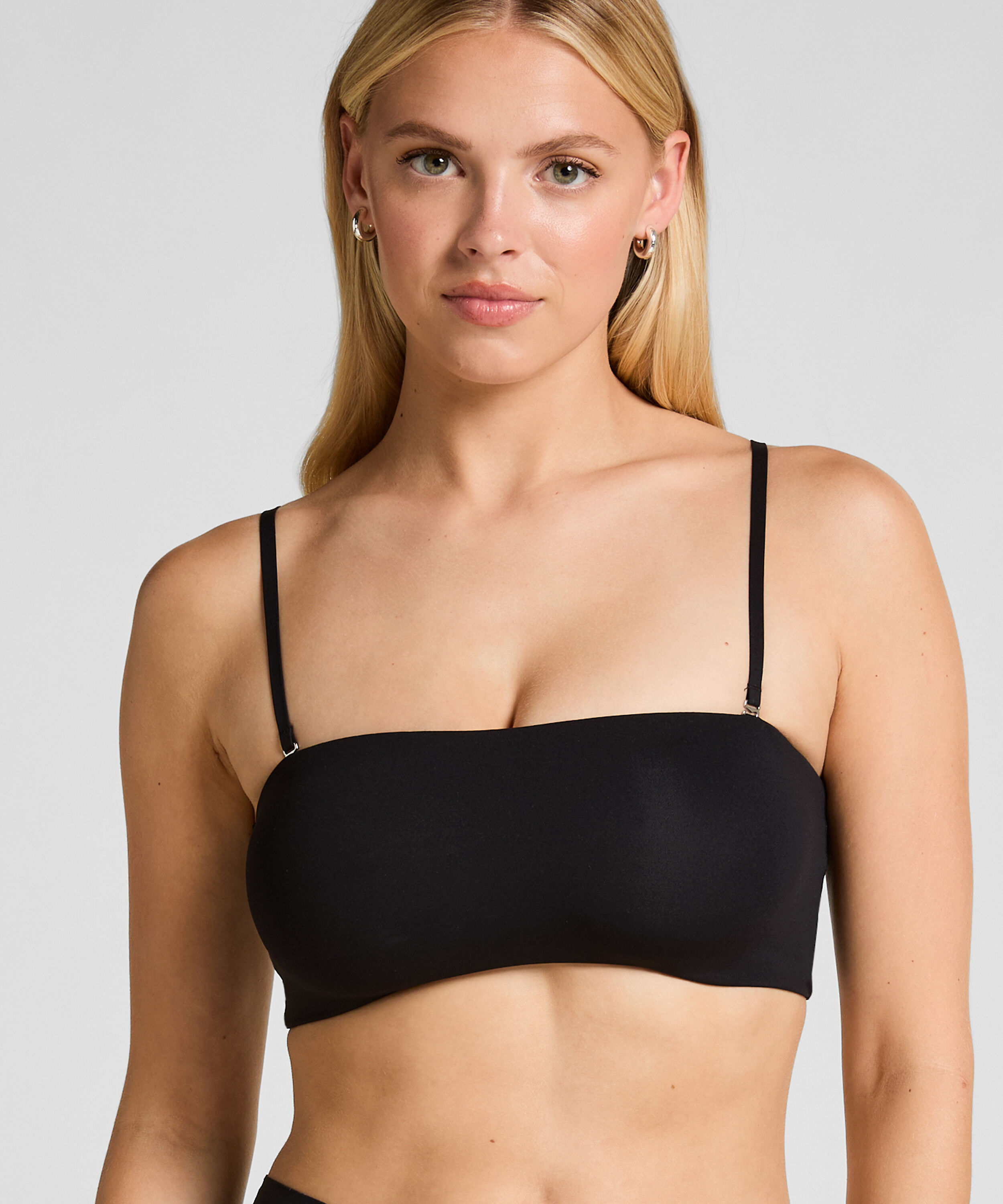 Bandeau Bralette Smooth, Schwarz