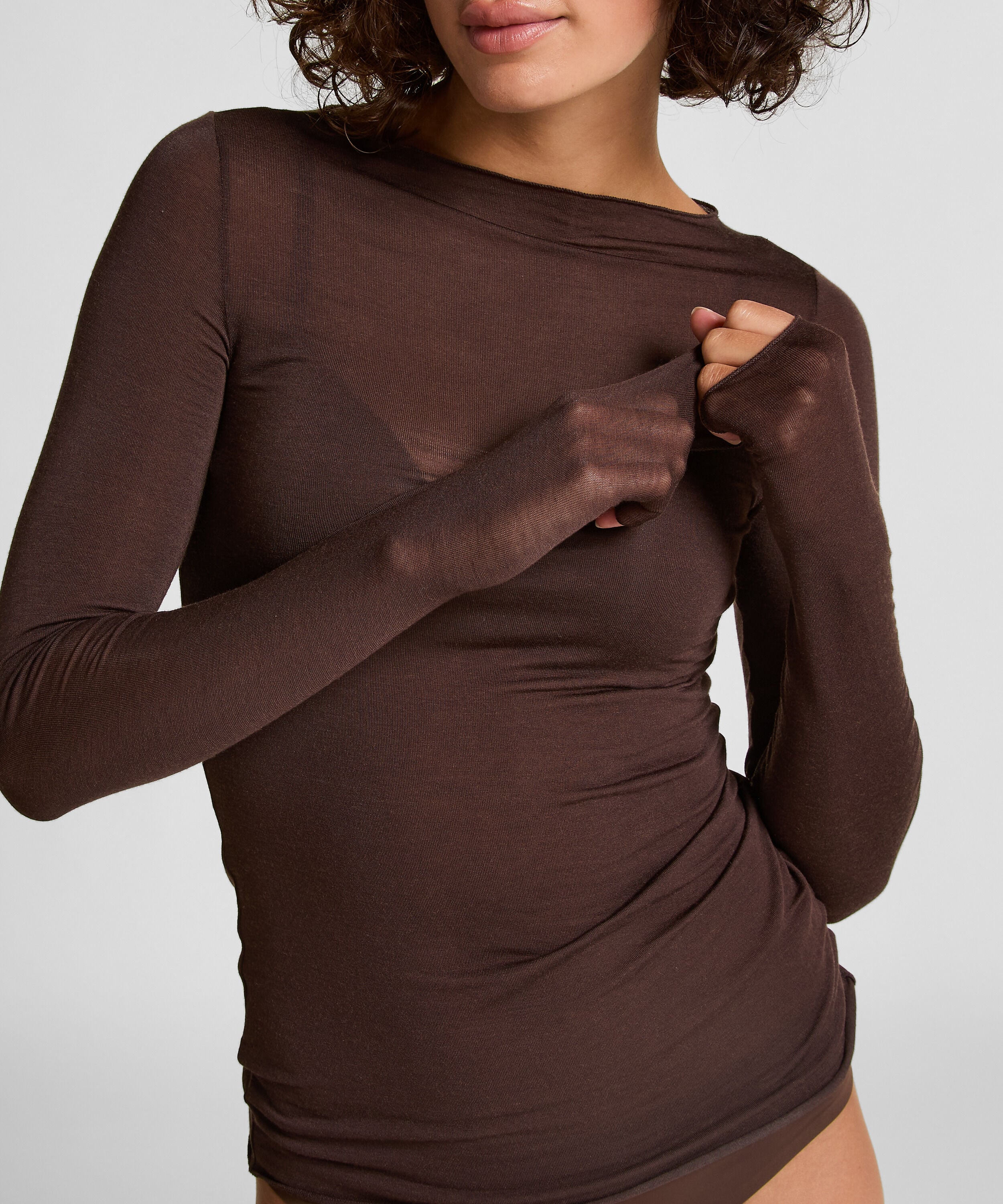 super soft Shirt aus Kaschmir-Mix mit U-Boot-Ausschnitt