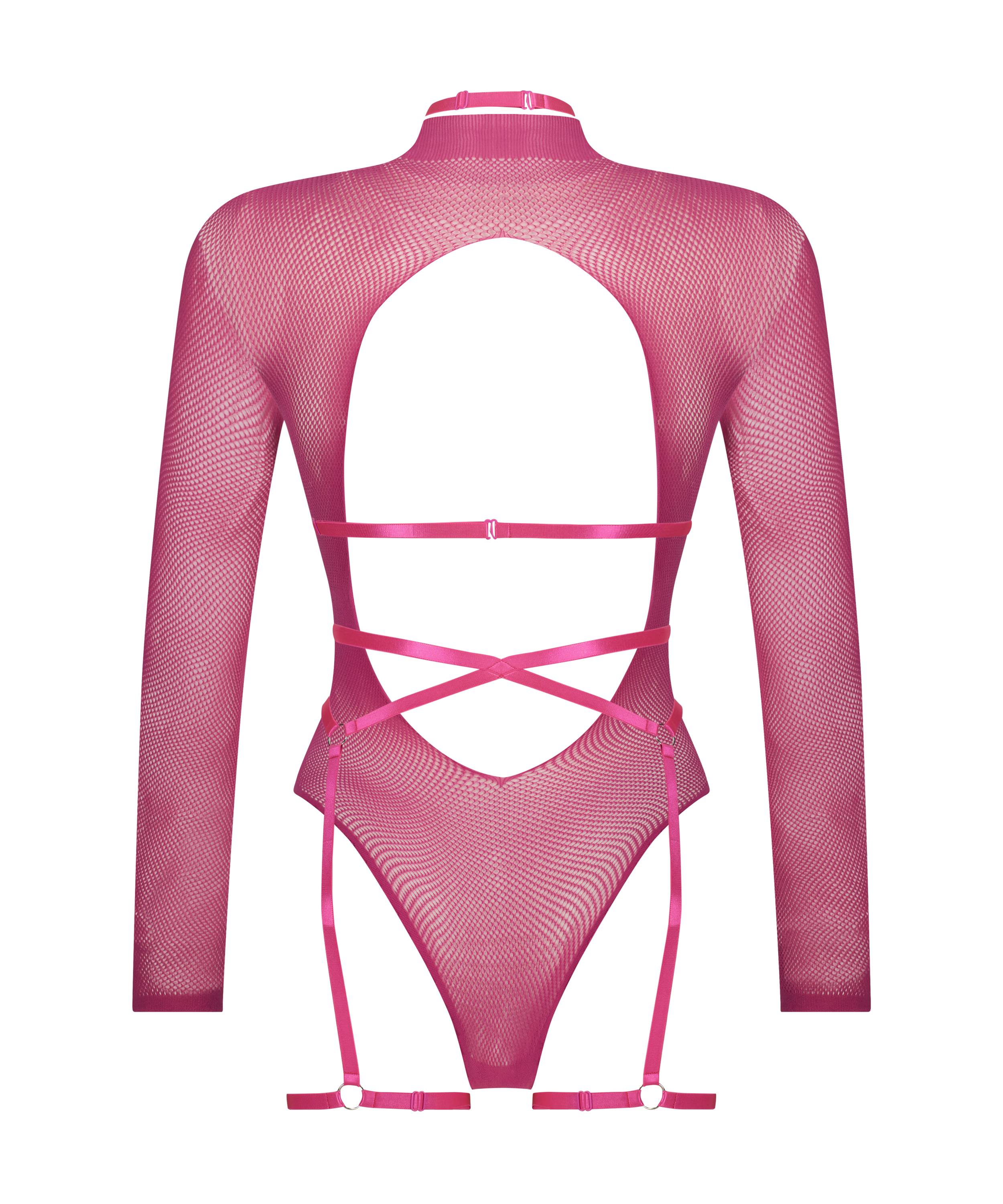 Private Lurex Body Harness Set, Rose, main