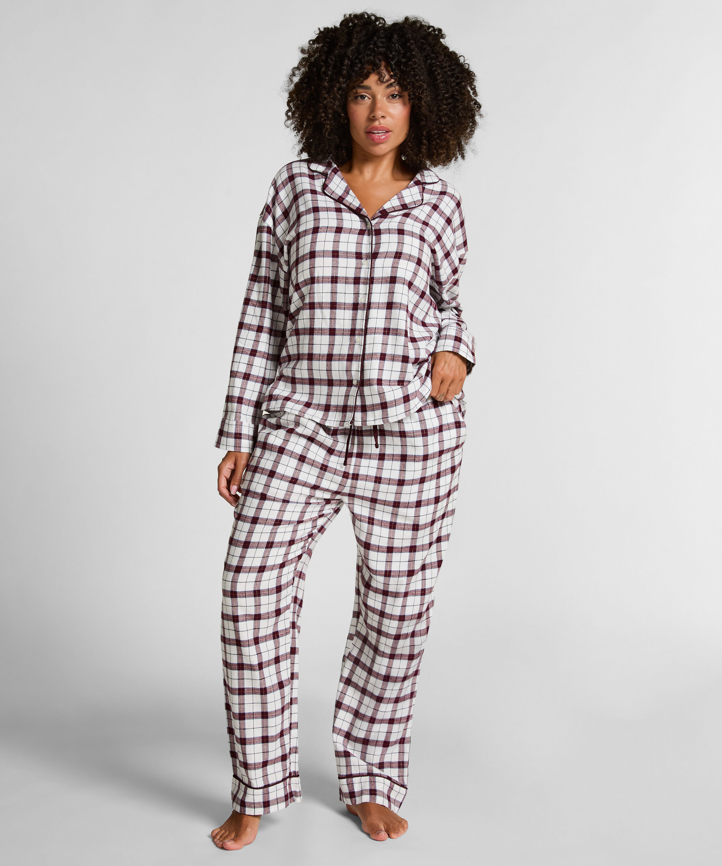 Pyjamatop aus Flanell