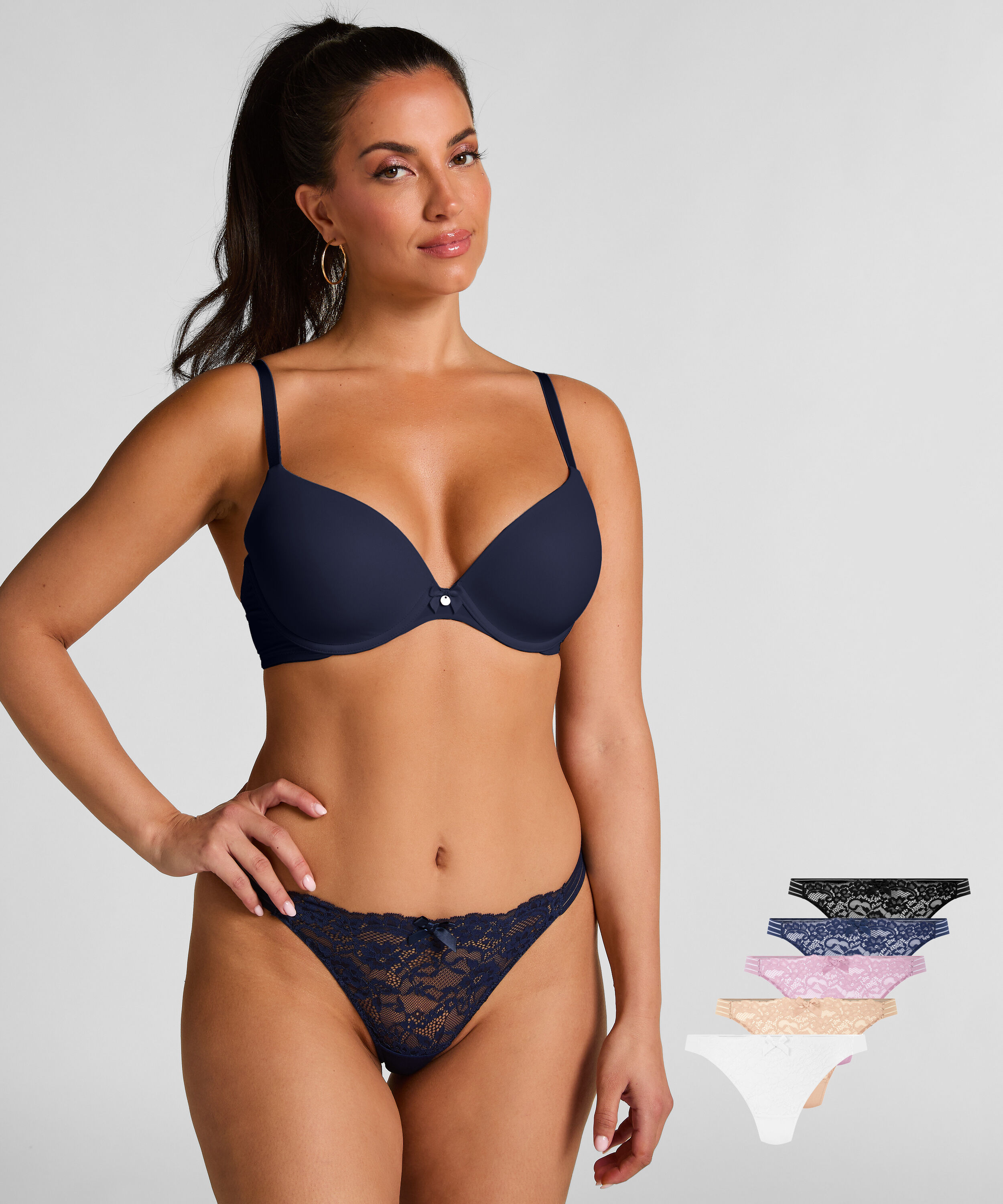 5er-Pack Tangas Sully, Blau