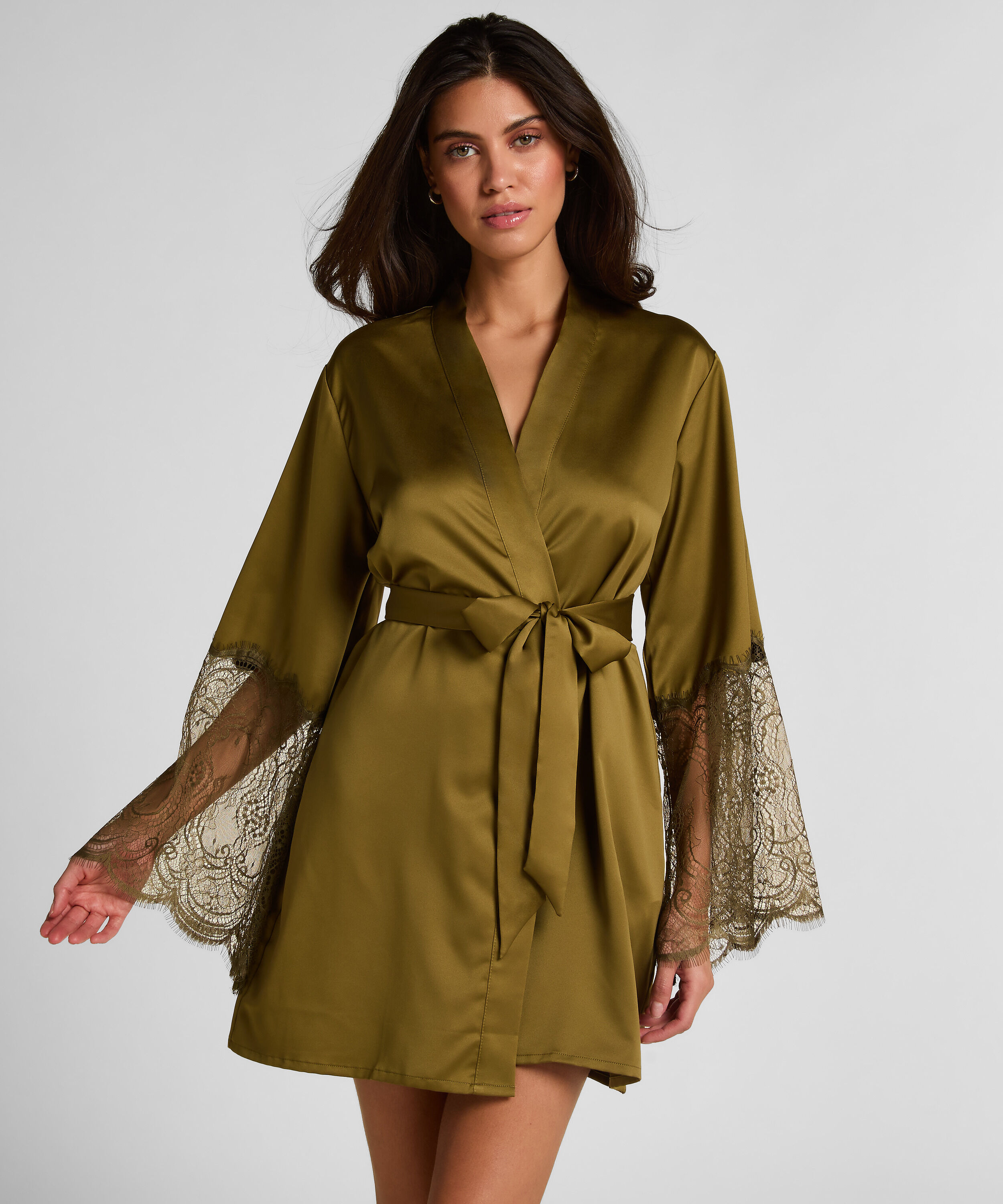 Kimono Satin, Grün