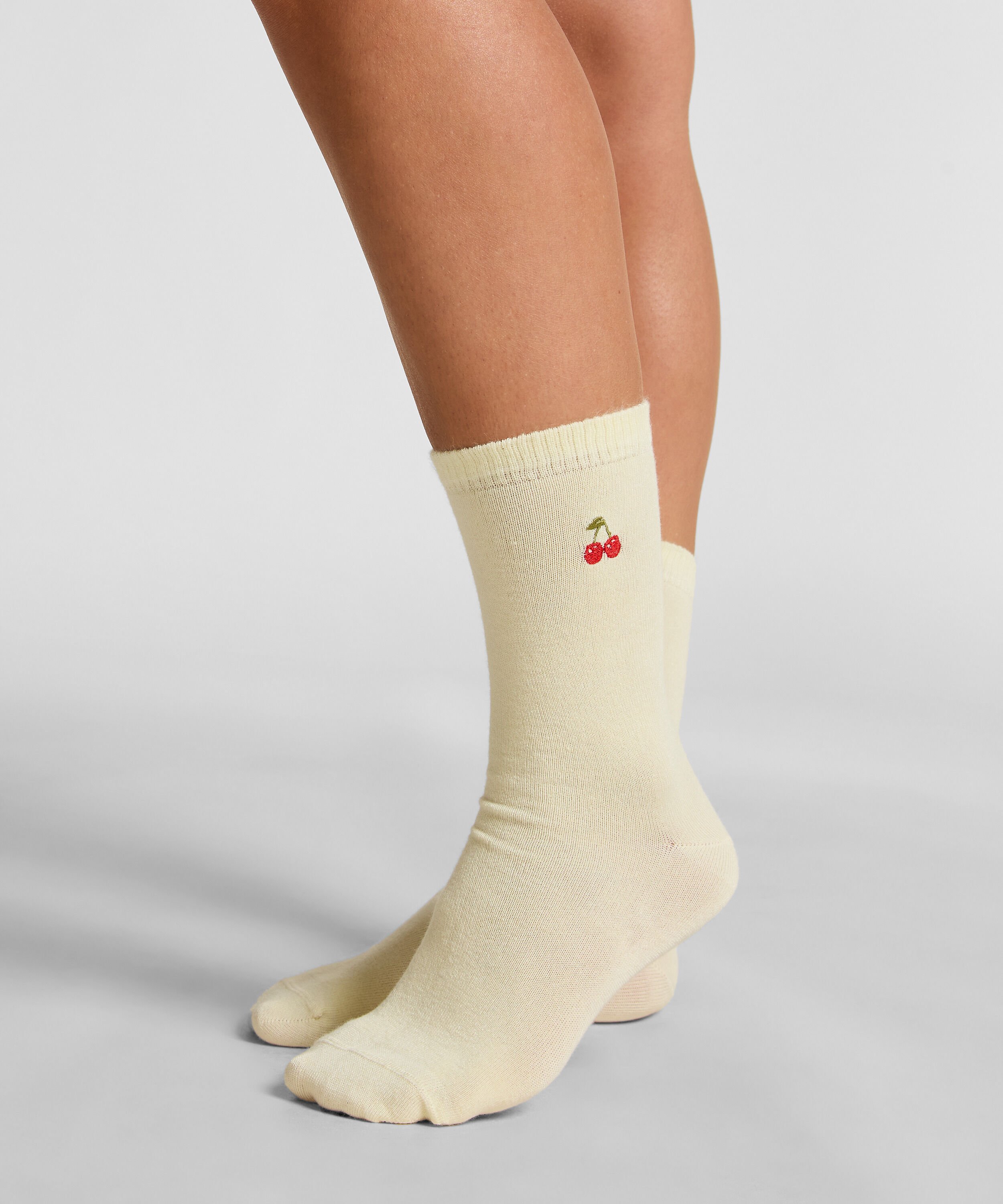 Crew-Socken aus Modal, Gelb Crew-Socken aus Modal, Gelb