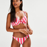 Low Brazilian-Bikinislip Candy Stripes, Rose