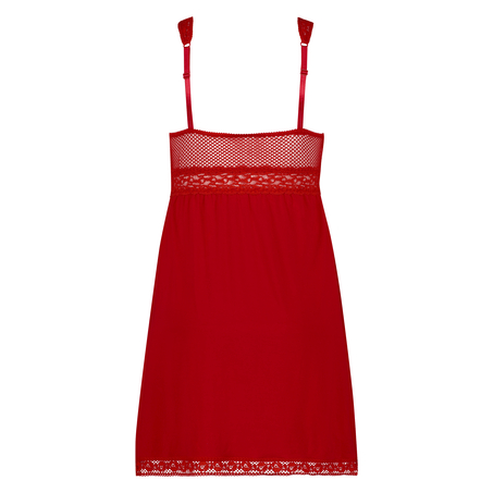 Graphic Lace slipdress, Rot