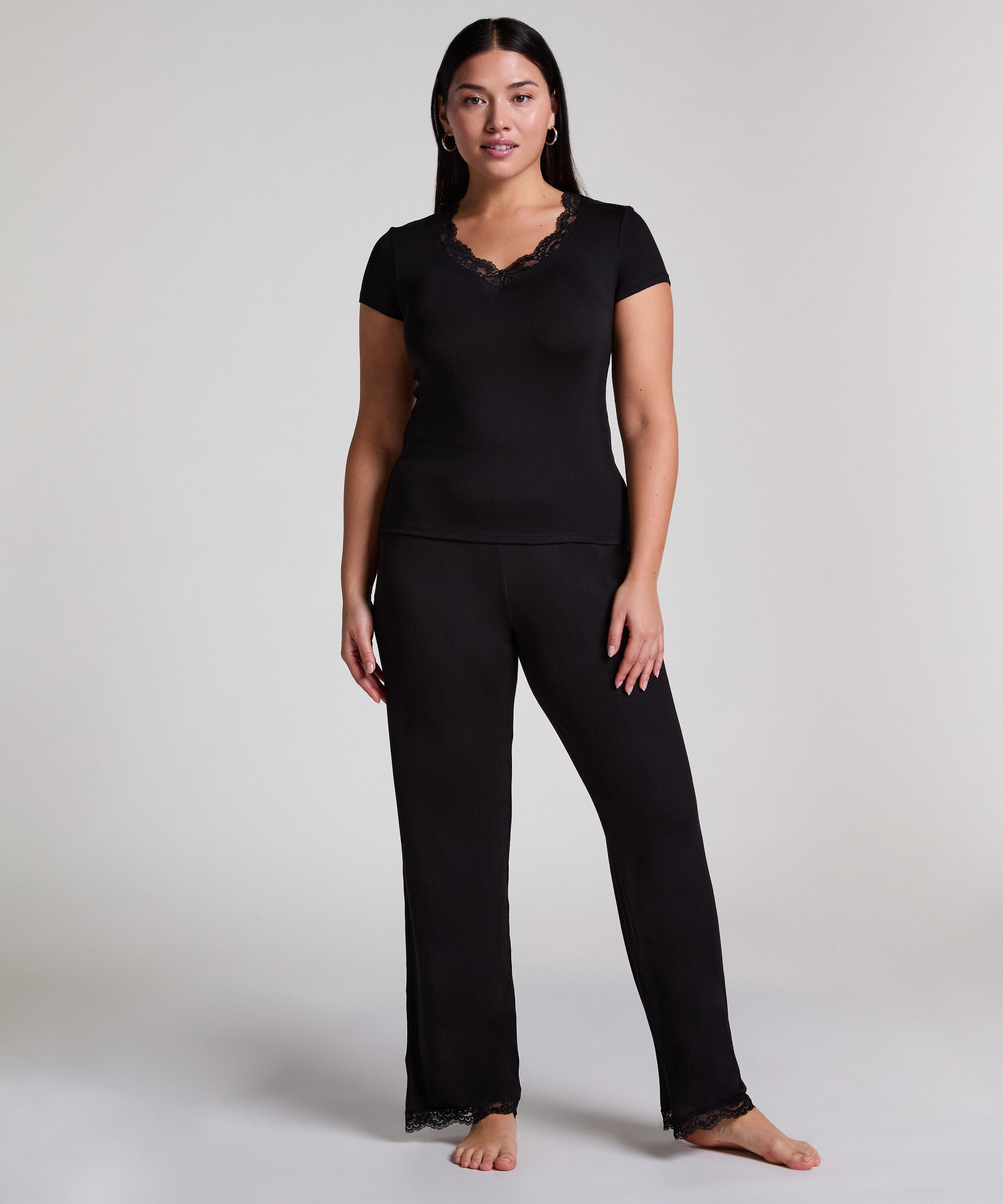 Pyjamaset Nanna, Schwarz