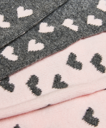 2 Paar Socken, Grau