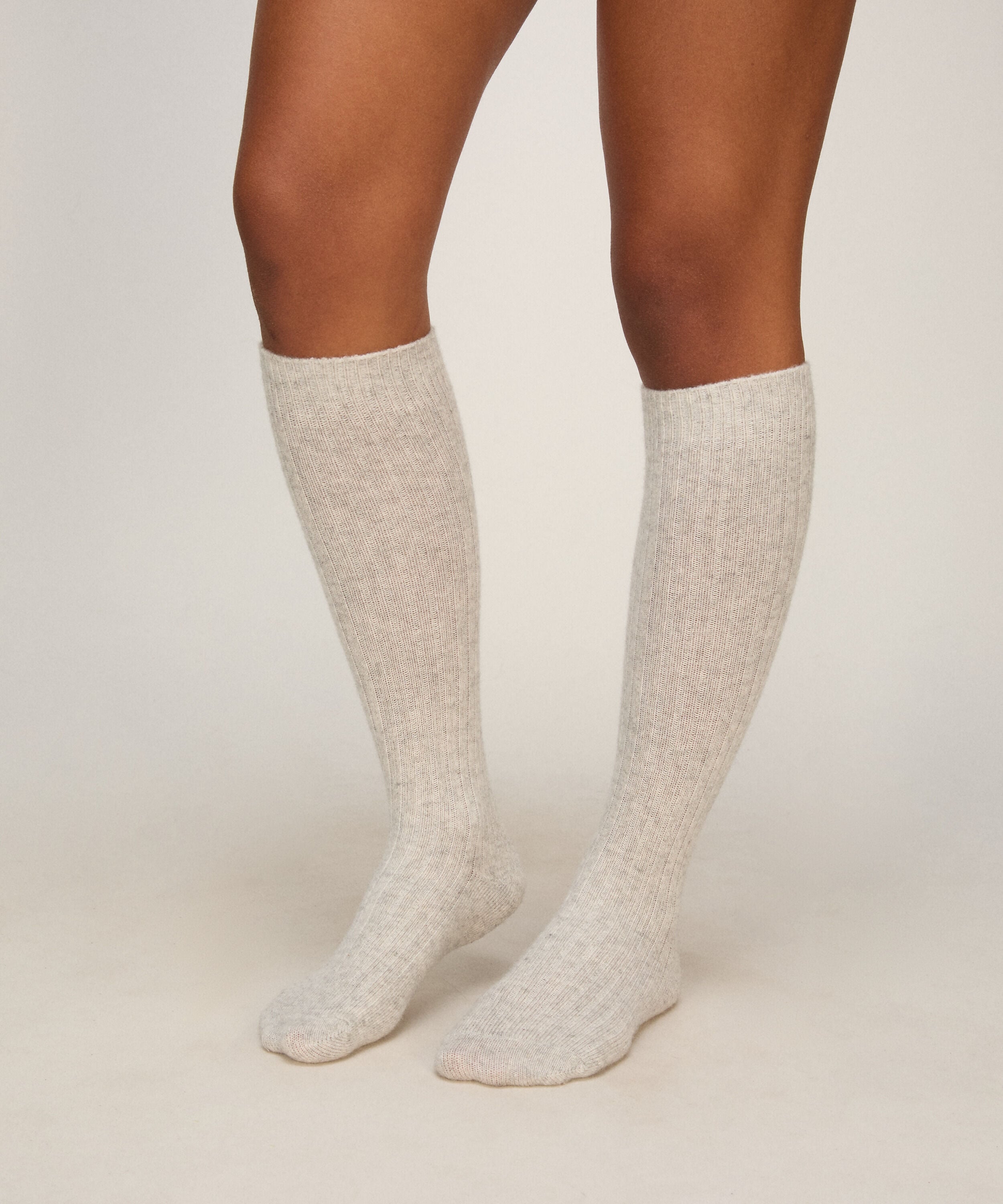 Cashmere Blended Socken, Grau