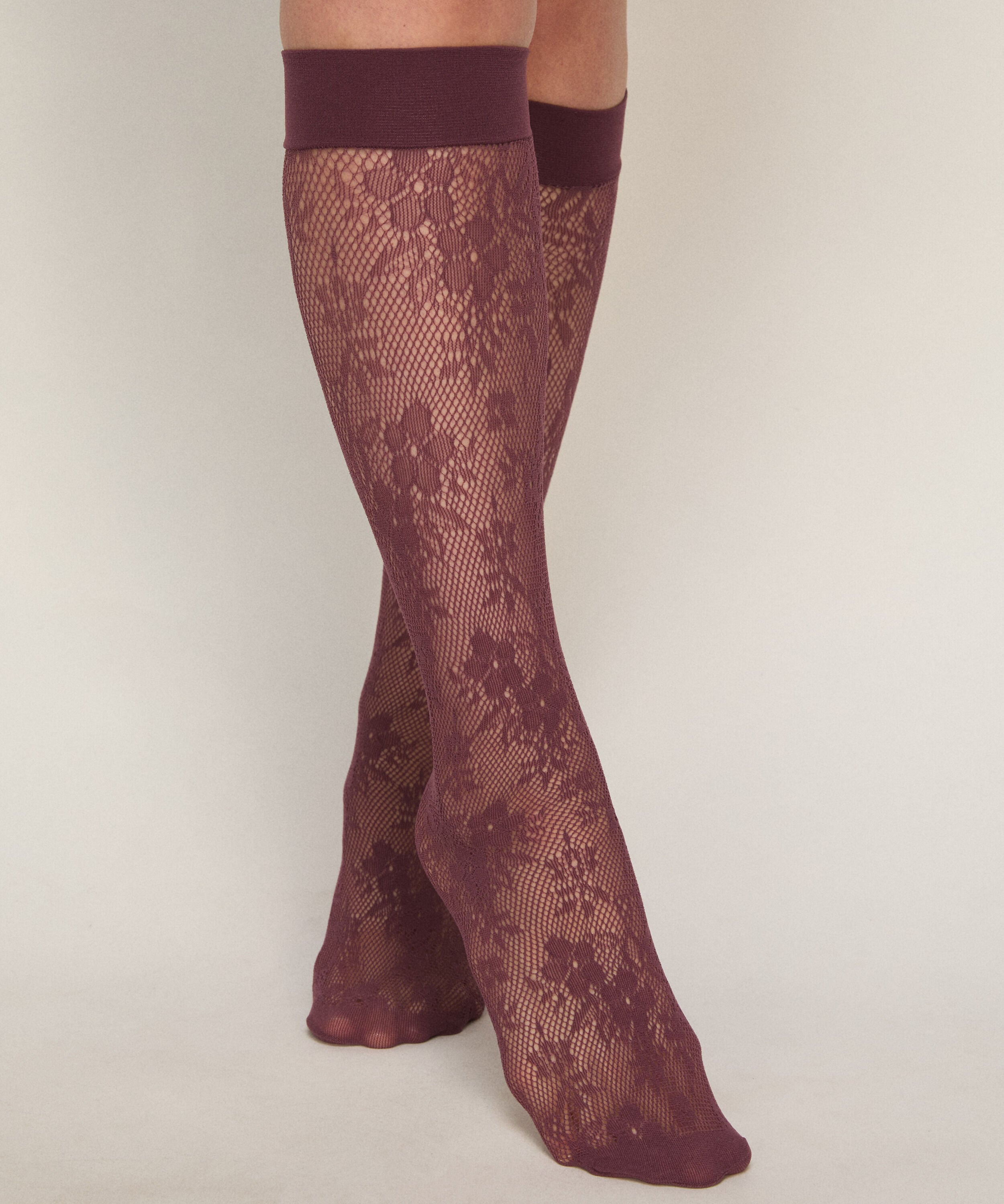 Transparente Socken Spitze Netz